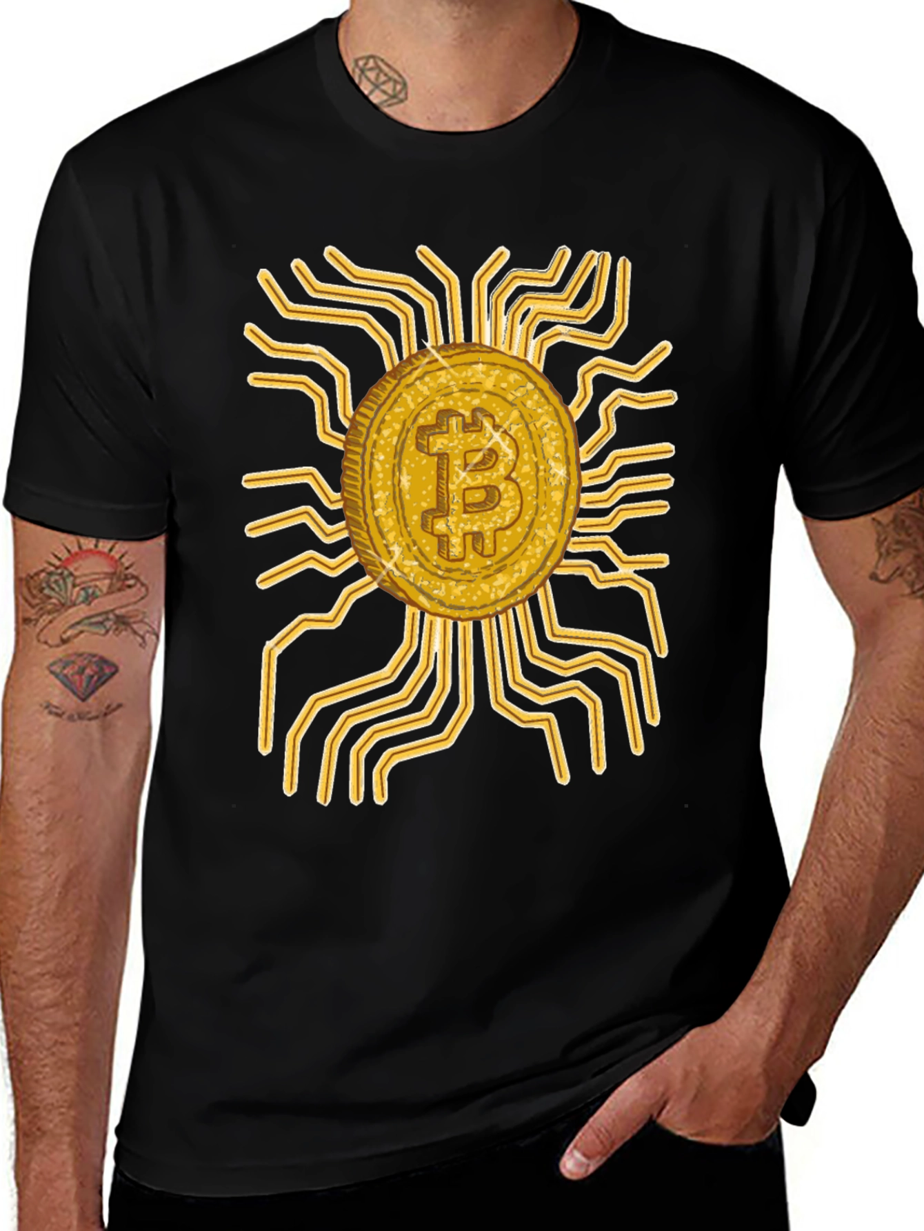 Bitcoin Circuit Board Graphic Tee