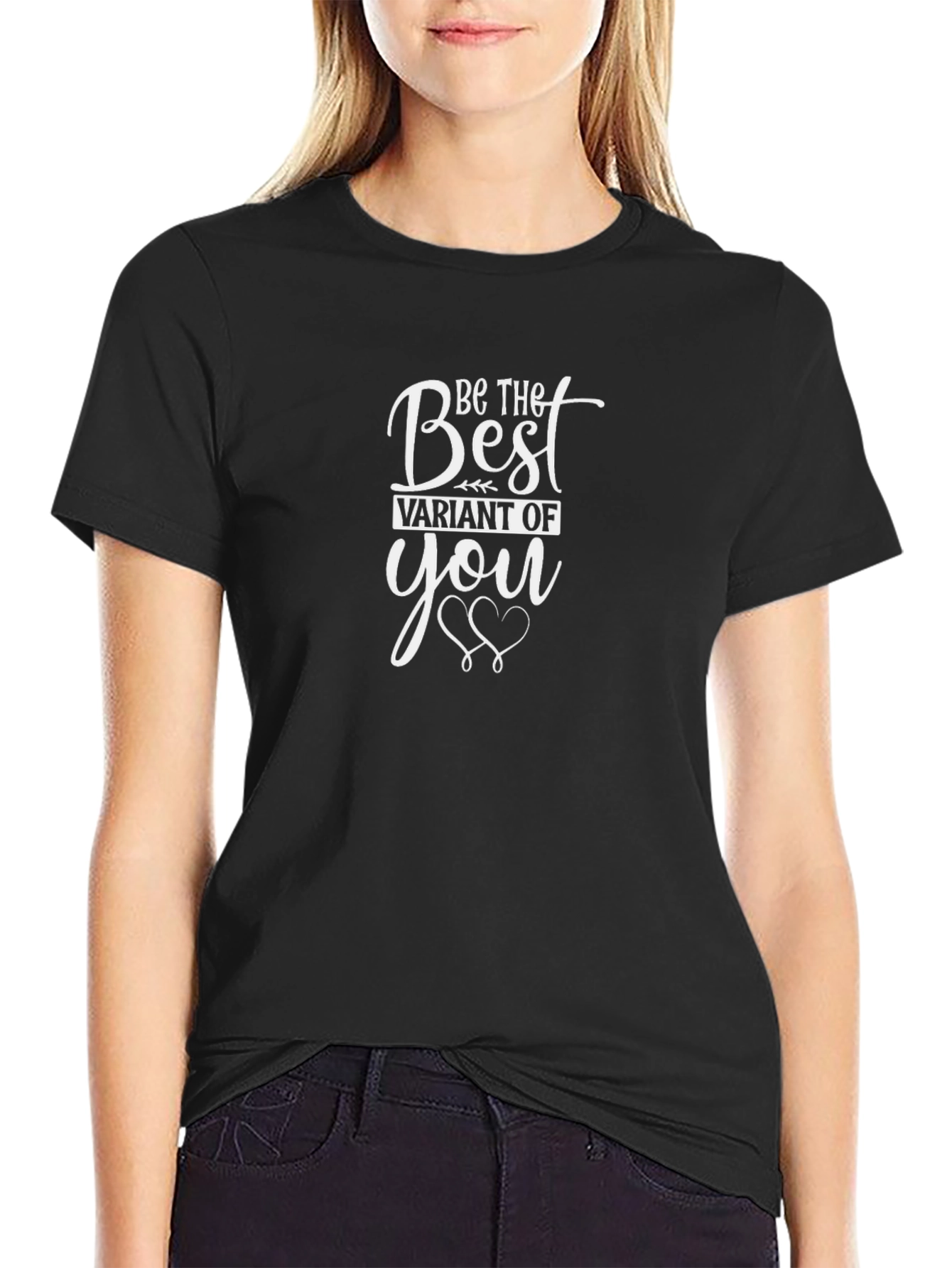 Be the Best Variant of You Black Graphic Tee
