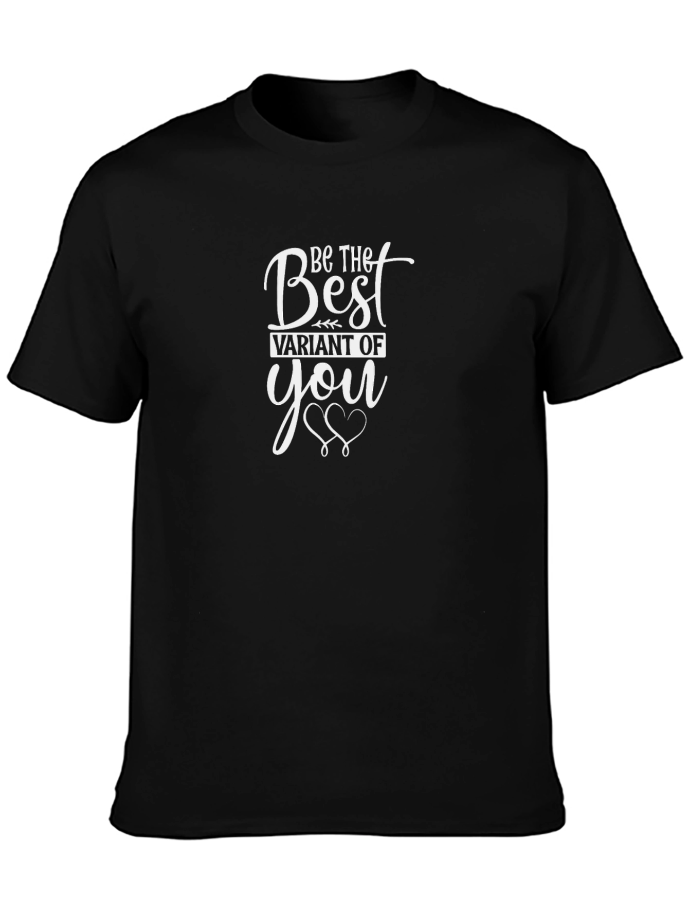 Be the Best Variant of You Black Graphic Tee
