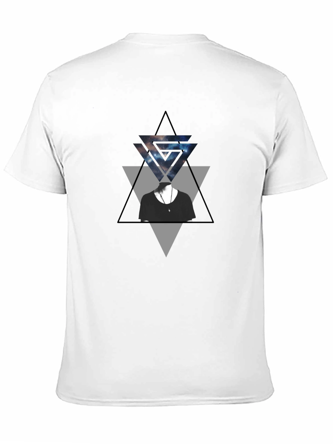 Geometric Galaxy Tee - Stylish Graphic Print T-Shirt