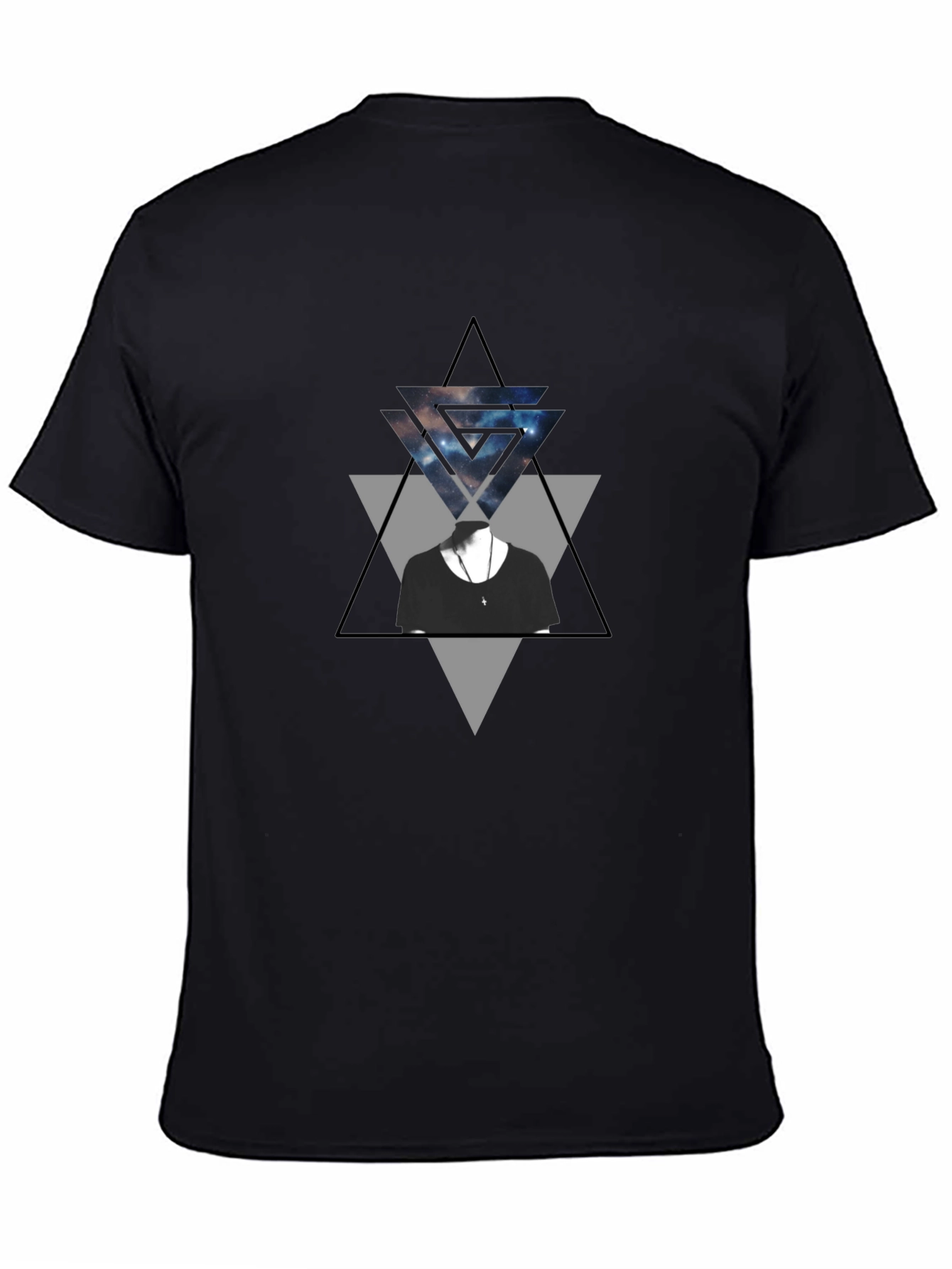 Geometric Galaxy Tee - Stylish Graphic Print T-Shirt