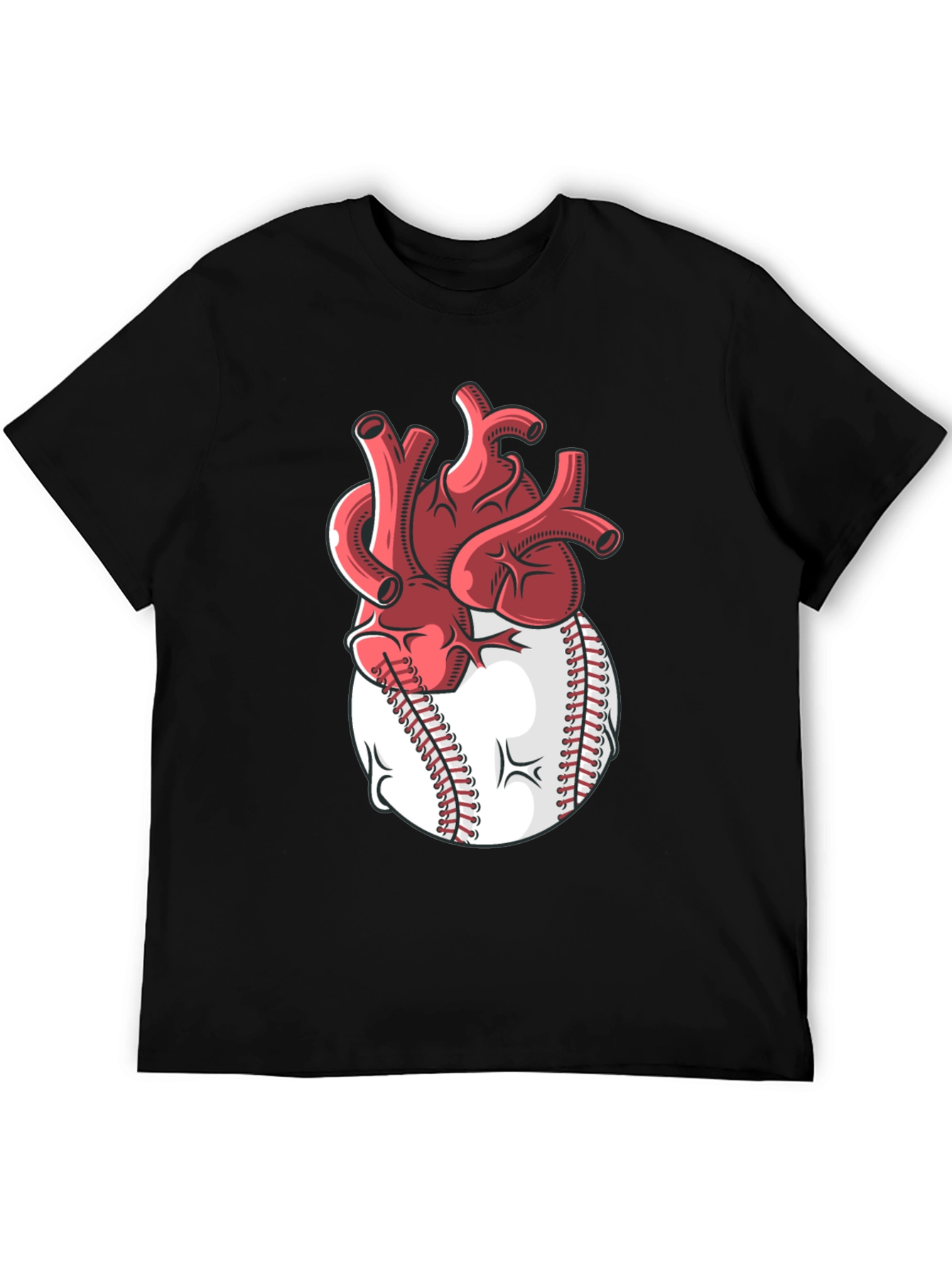 Heart Baseball T-Shirt - Passion for the Game