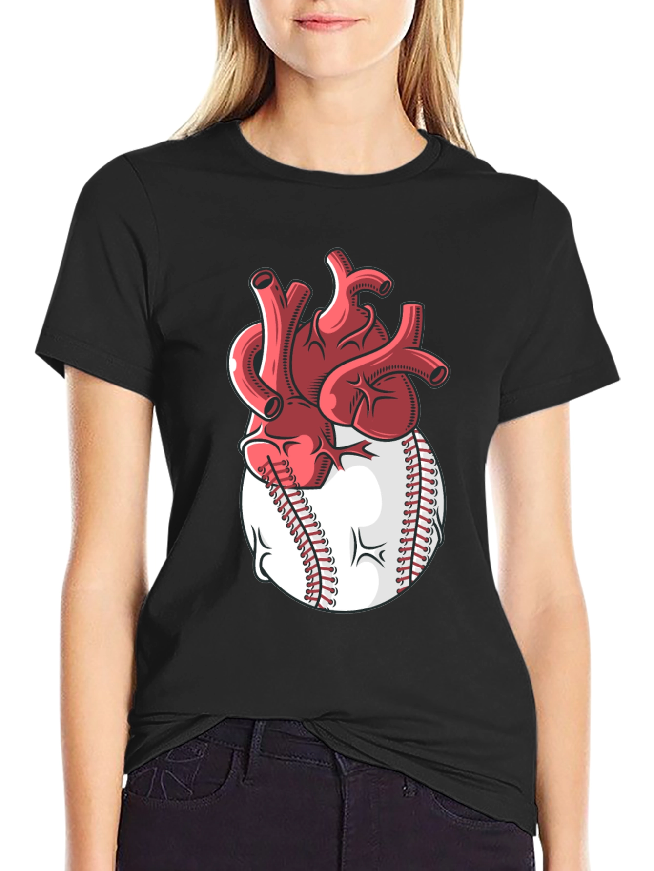 Heart Baseball T-Shirt - Passion for the Game