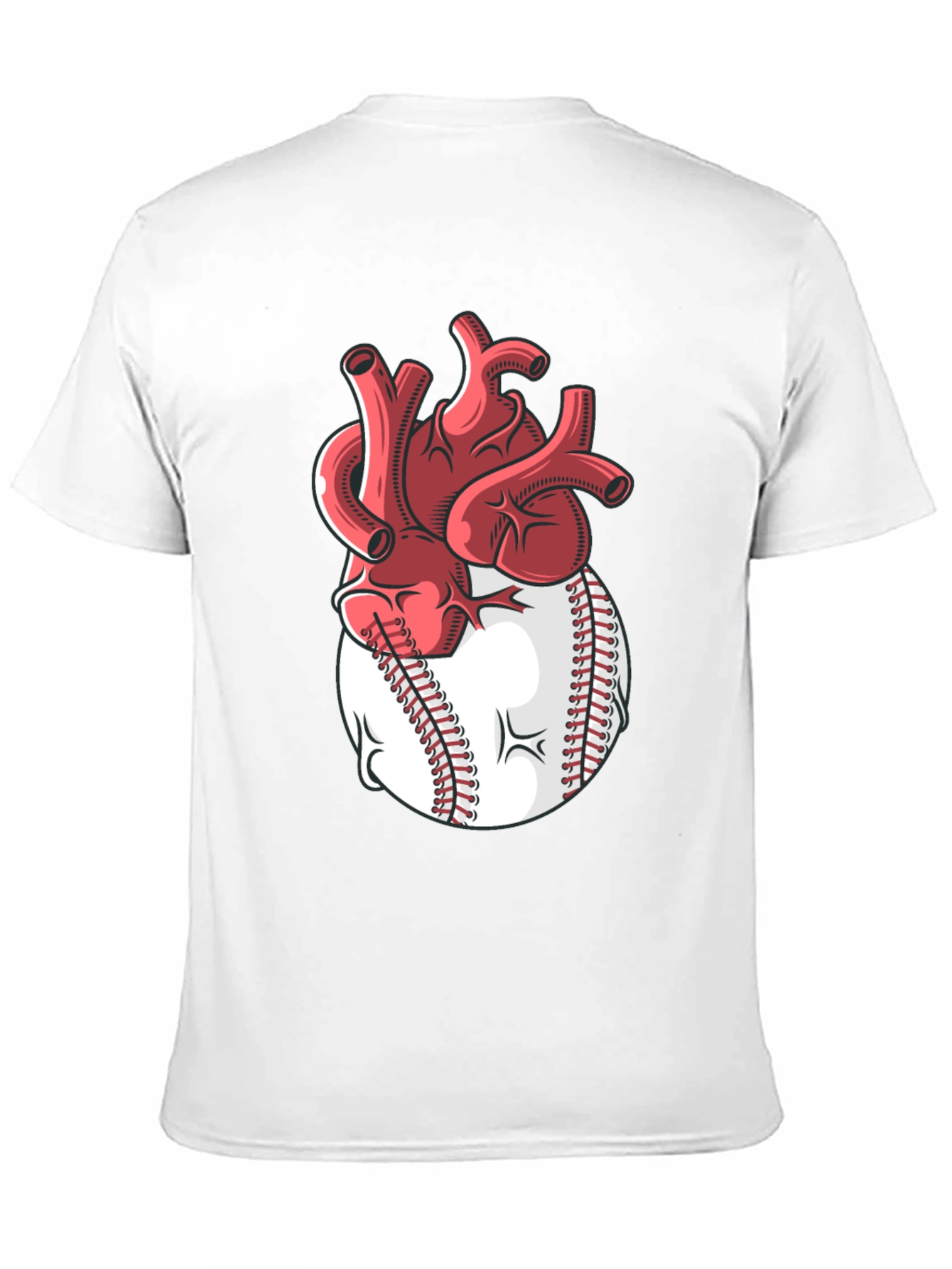Heart Baseball T-Shirt - Passion for the Game