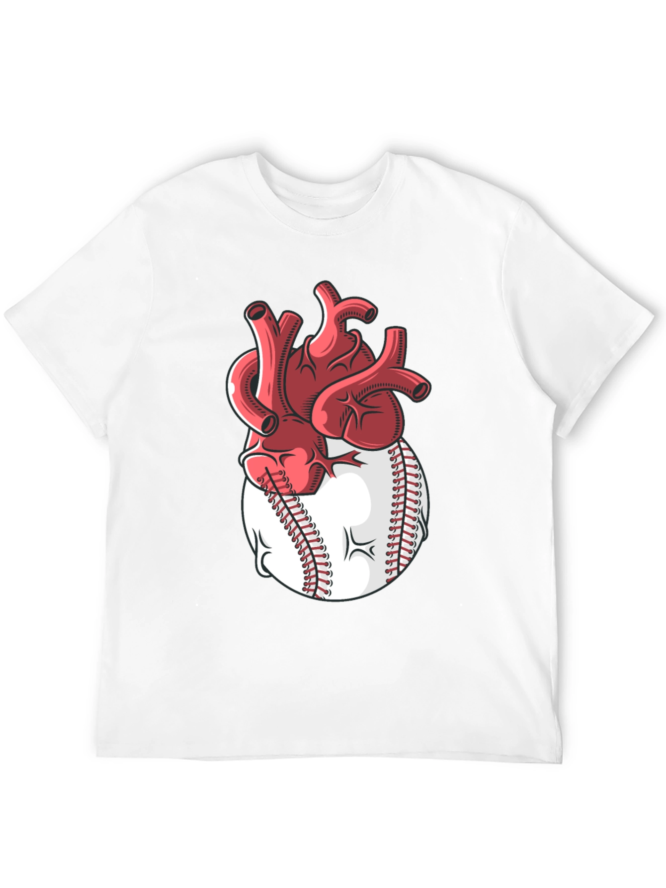Heart Baseball T-Shirt - Passion for the Game