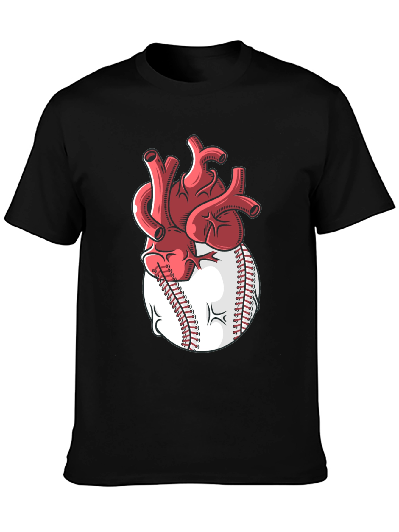 Heart Baseball T-Shirt - Passion for the Game