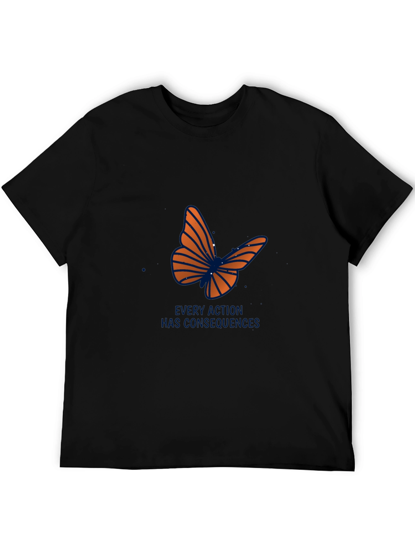 Butterfly Effect Graphic Tee - Black