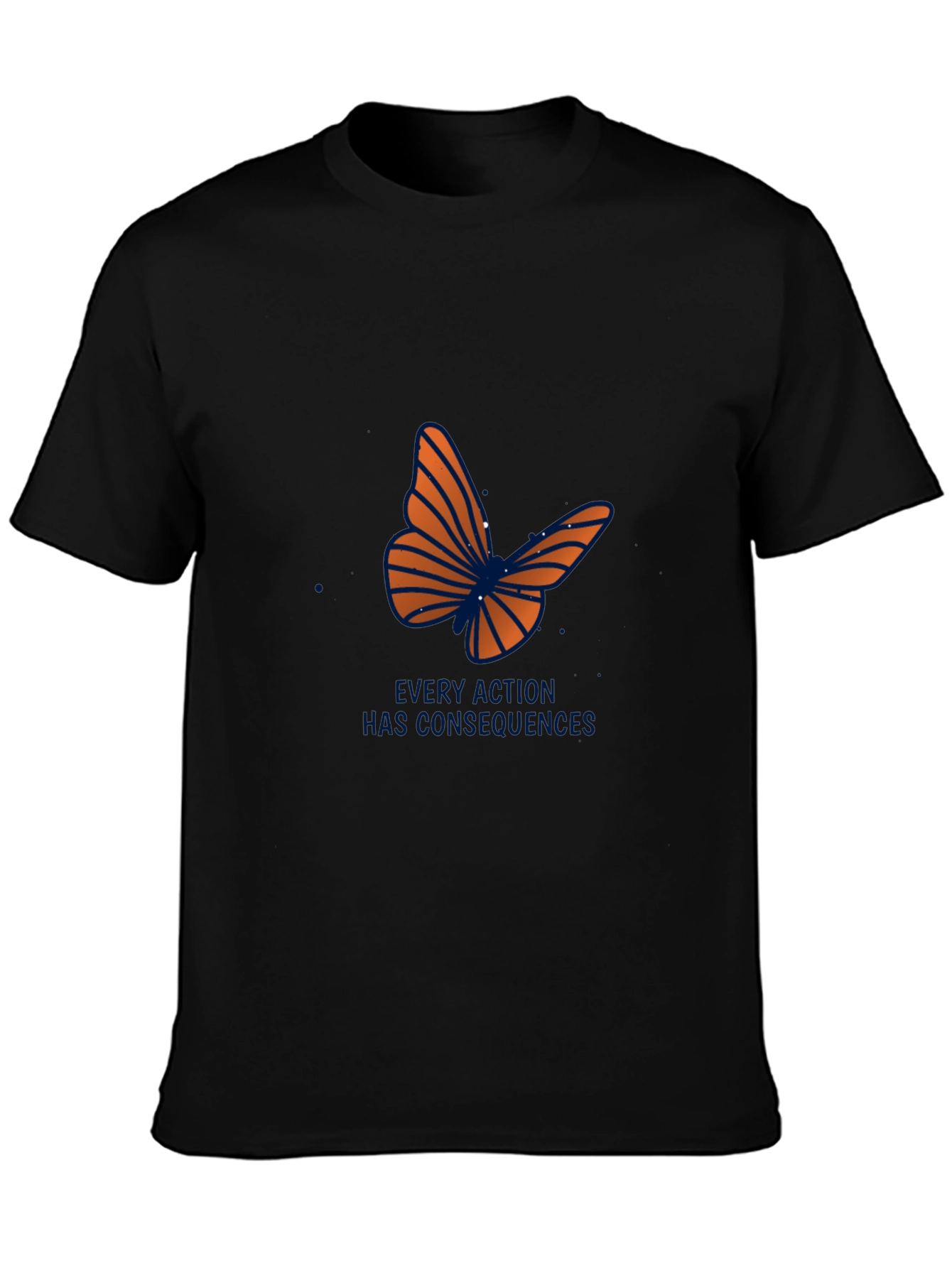 Butterfly Effect Graphic Tee - Black