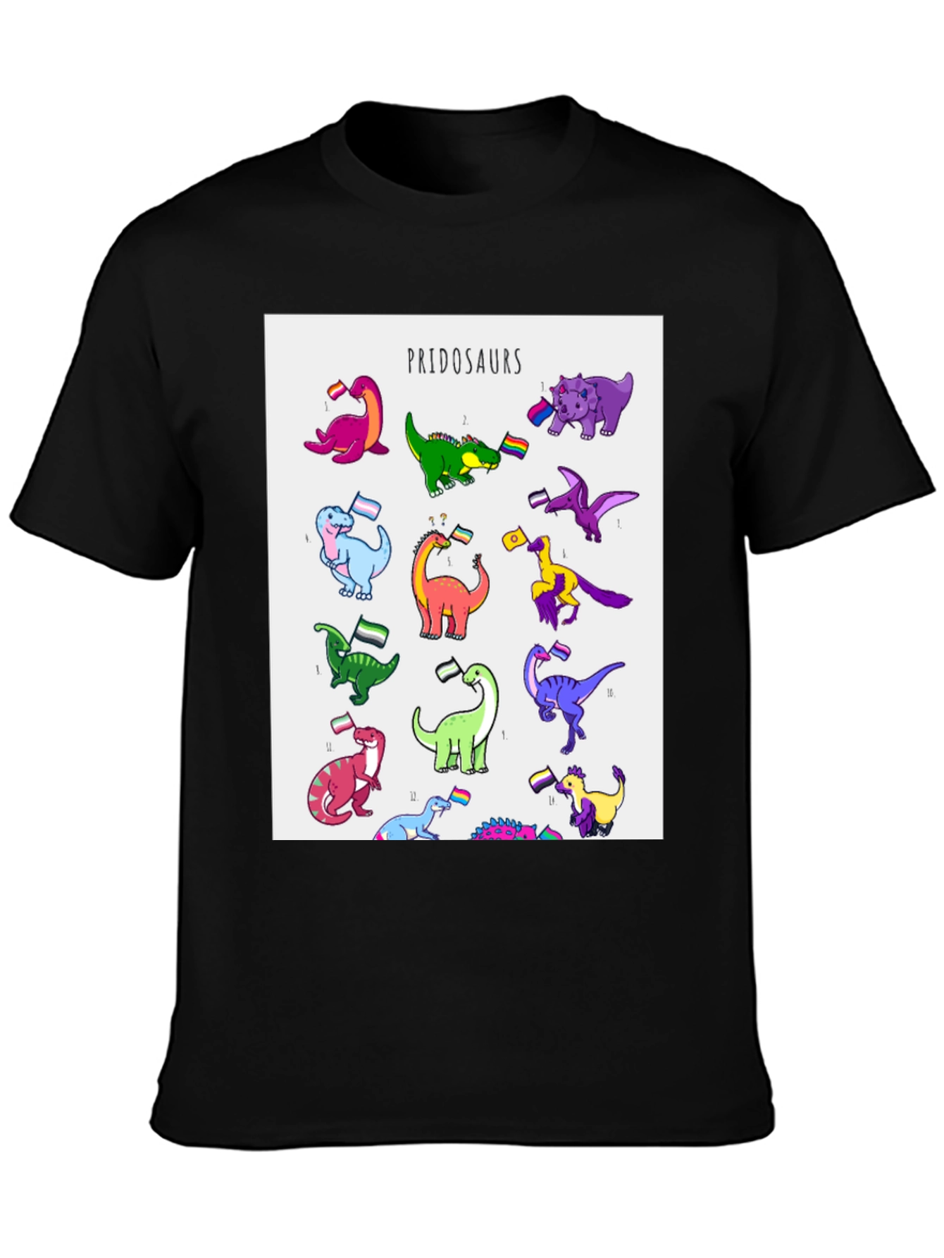 Pridosaurs Pride LGBTQ+ Dinosaur T-Shirt