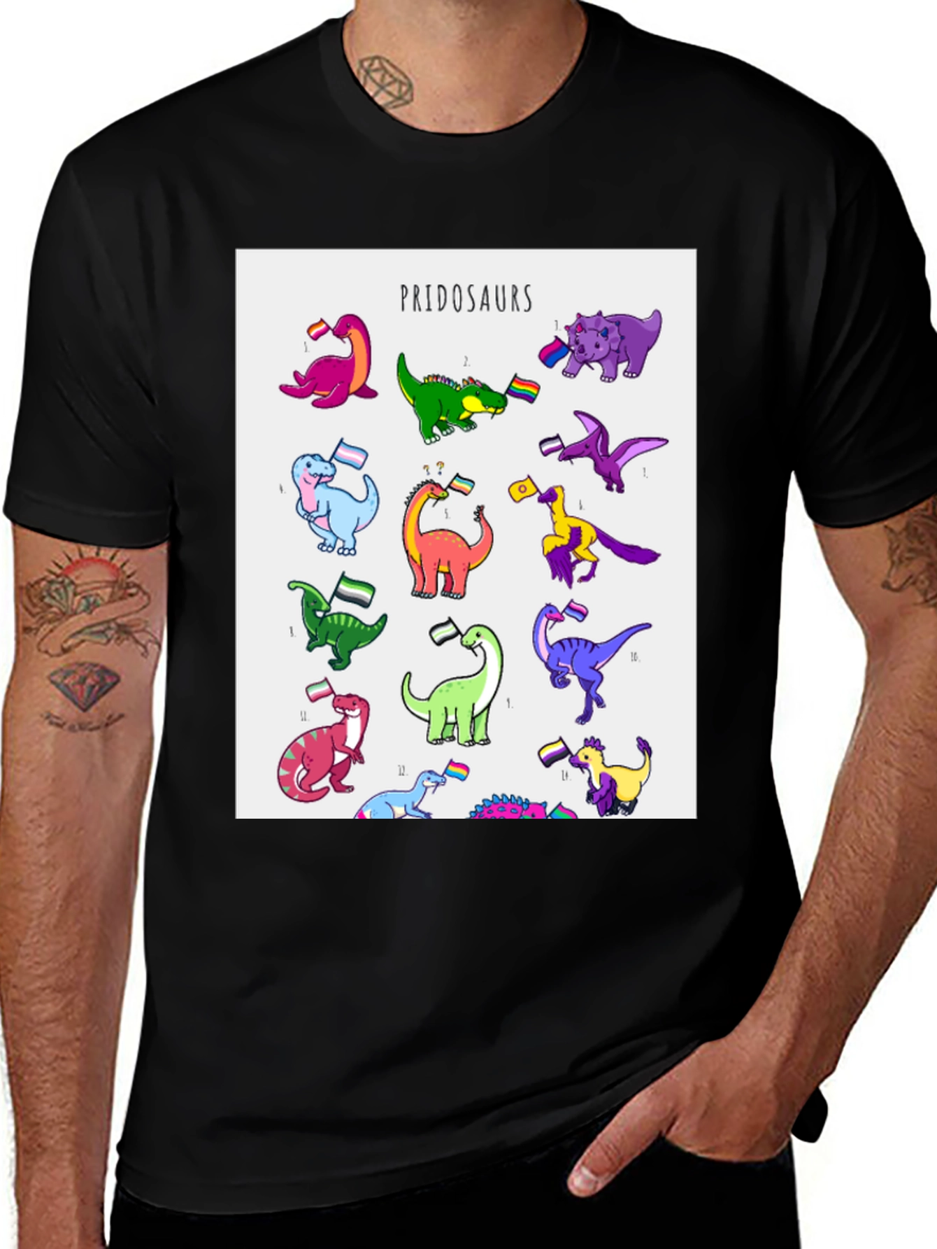 Pridosaurs Pride LGBTQ+ Dinosaur T-Shirt