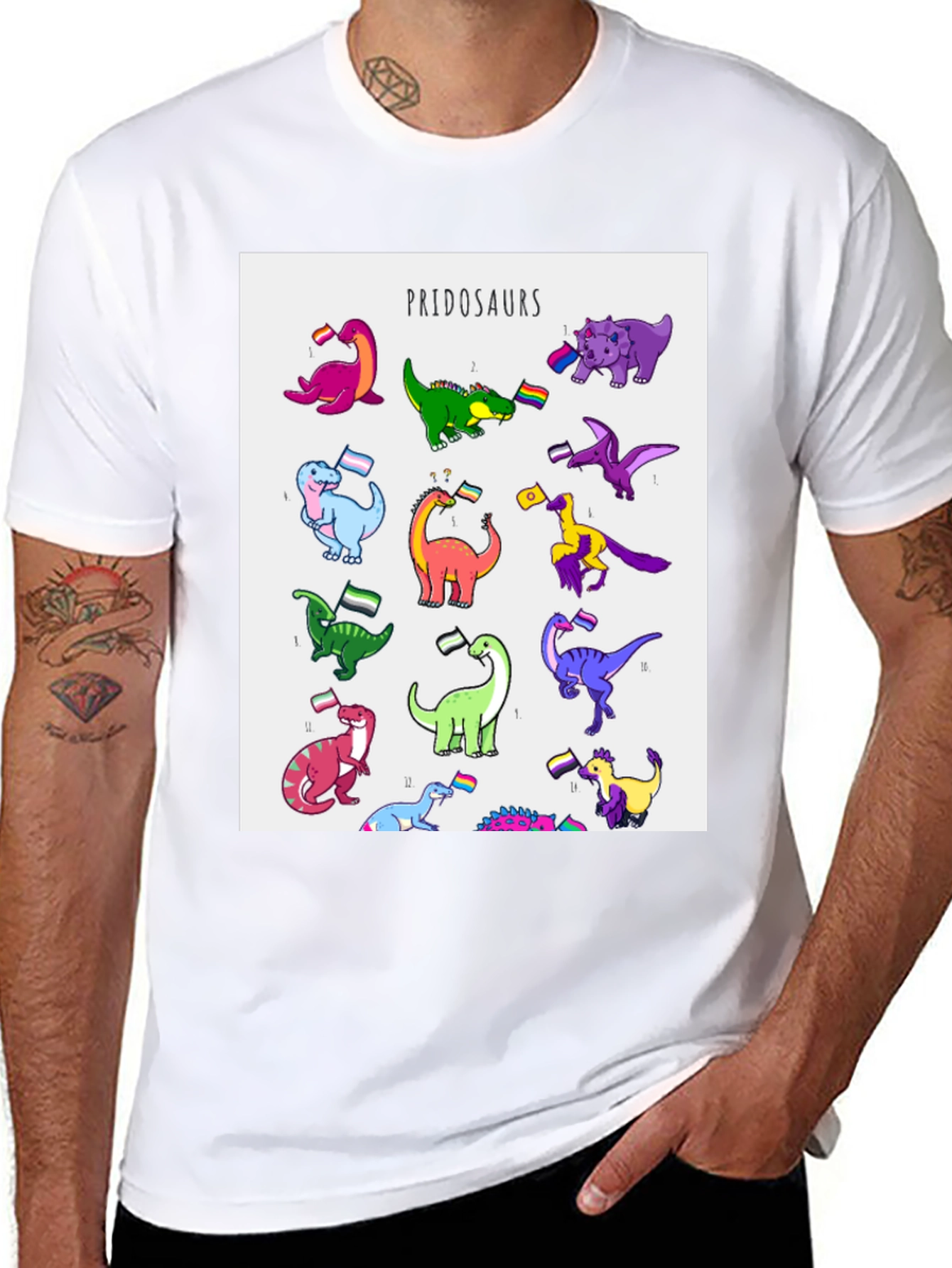 Pridosaurs Pride LGBTQ+ Dinosaur T-Shirt