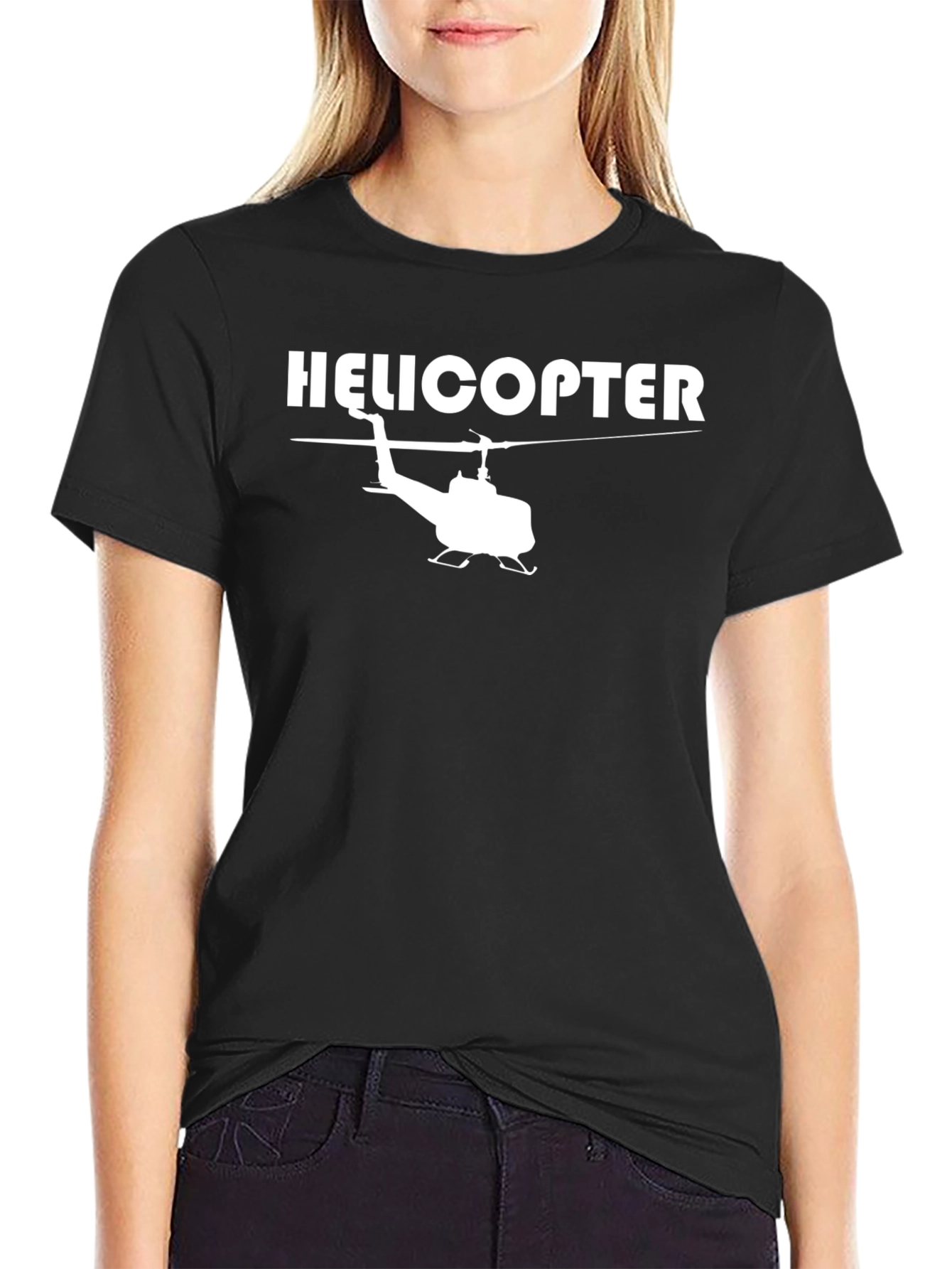 Helicopter Graphic Tee - Aviation T-Shirt