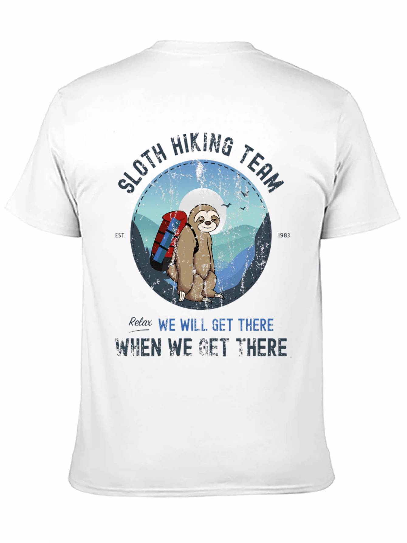 Sloth Hiking Team Graphic Tee