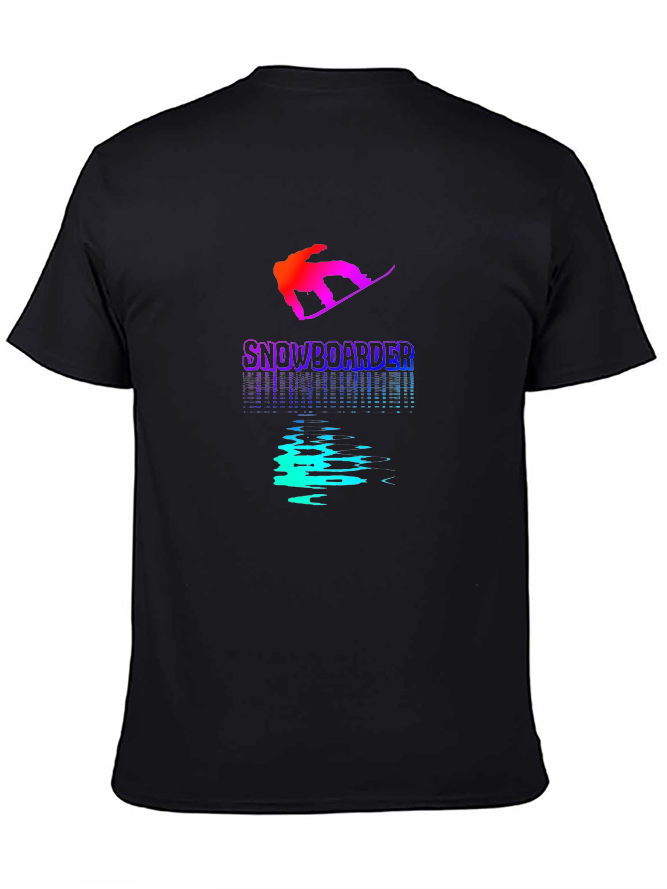 Snowboarder Graphic Tee - Stylish Black Cotton Shirt