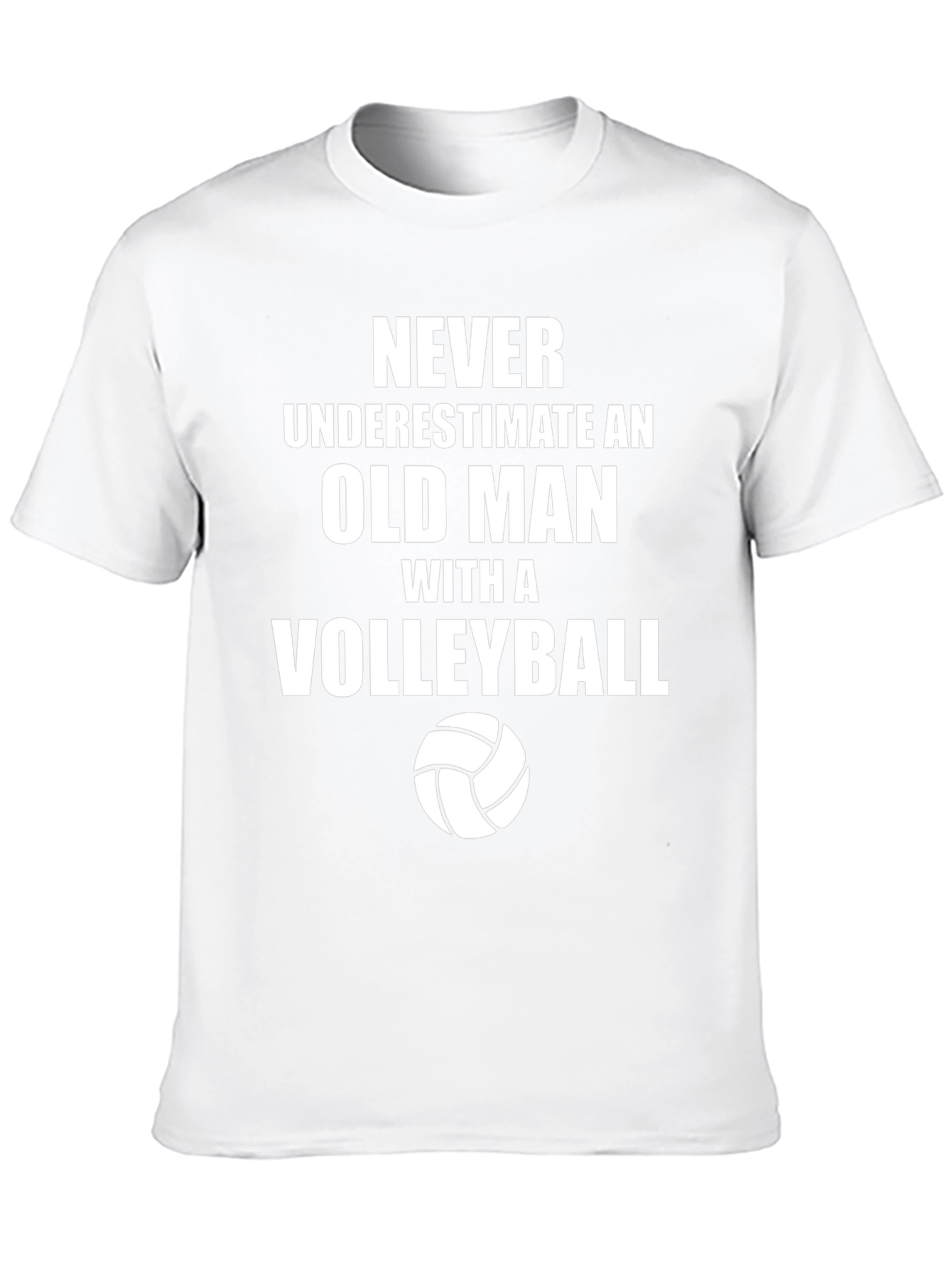 Funny Volleyball Old Man T-Shirt