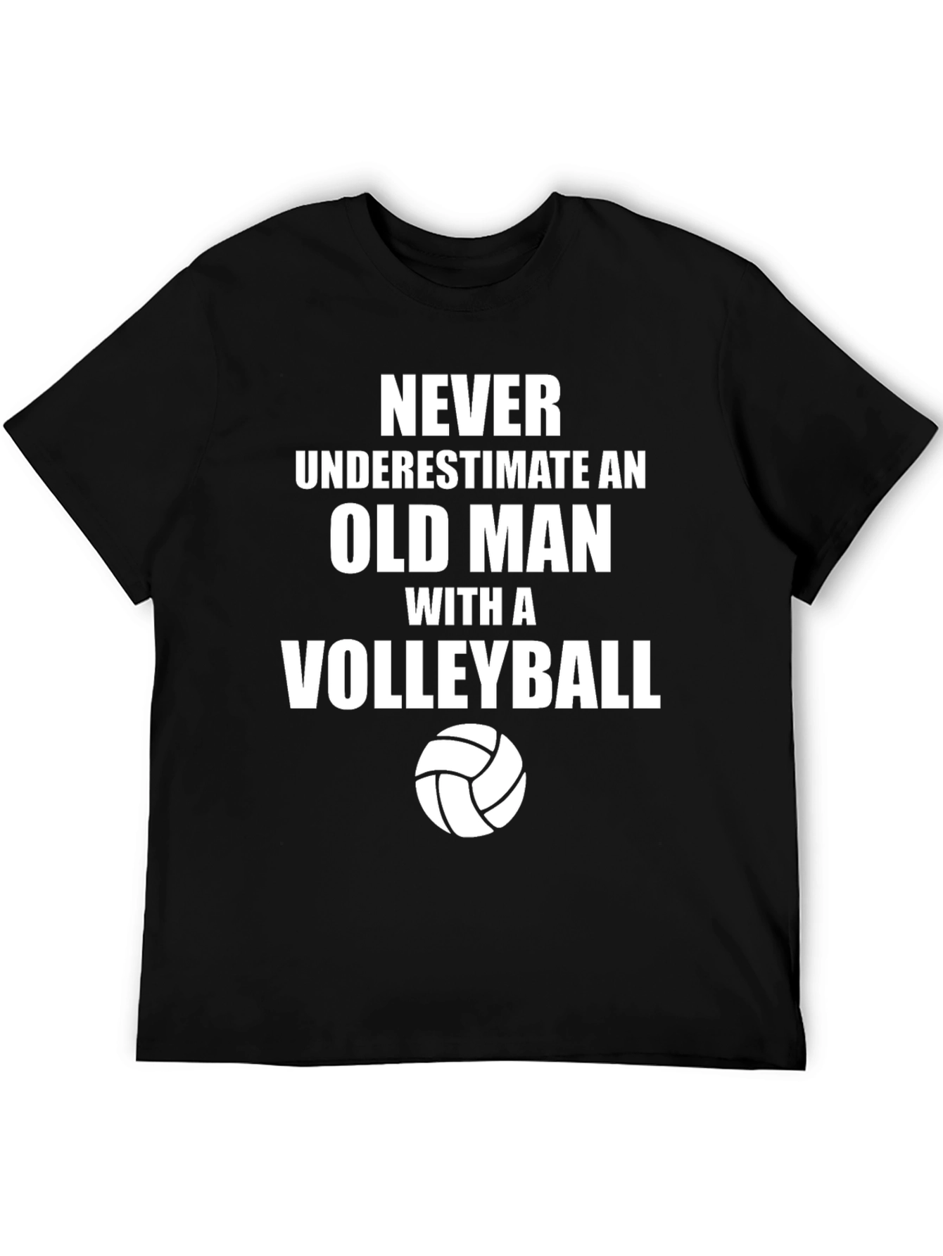 Funny Volleyball Old Man T-Shirt