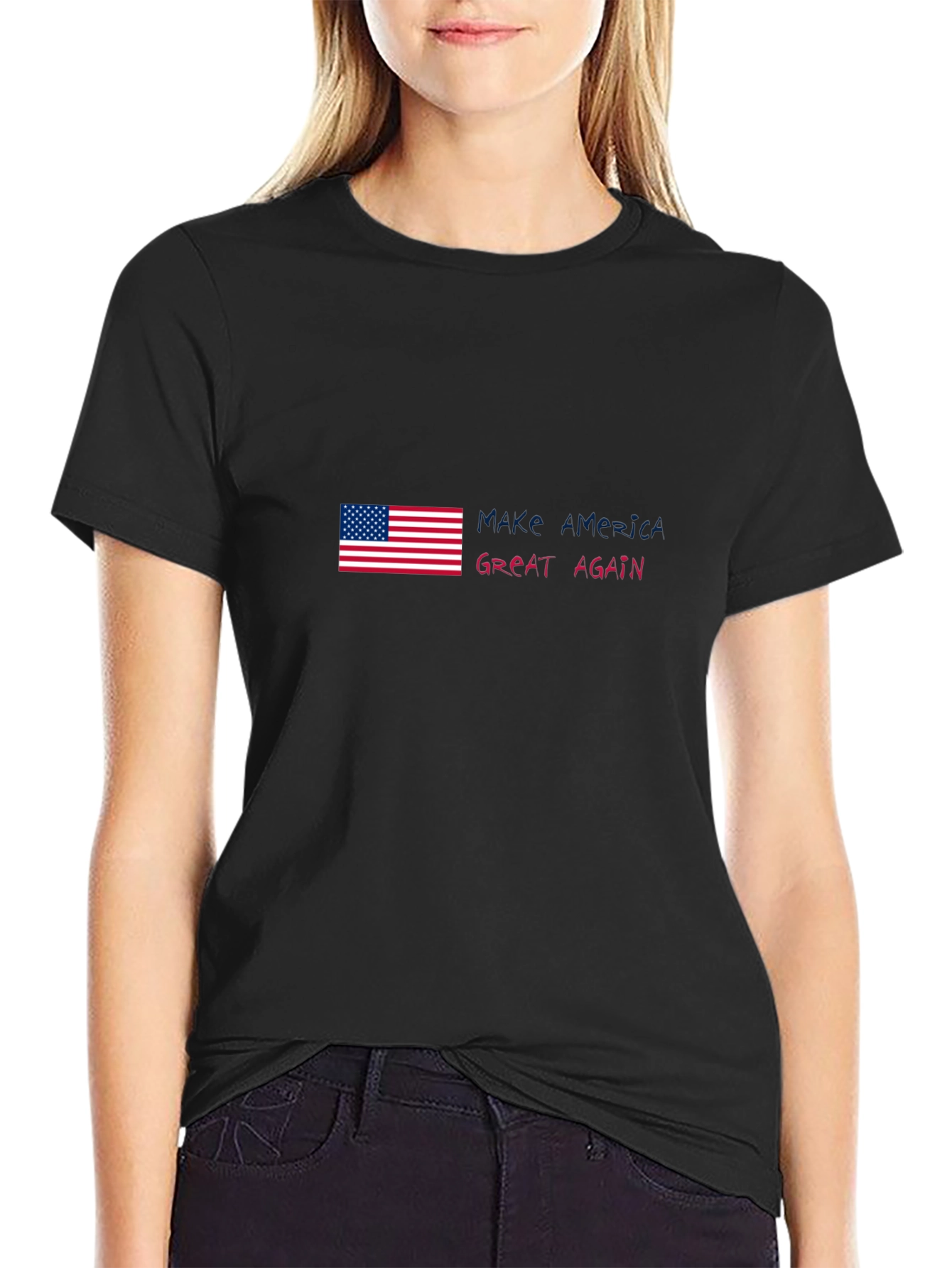 MAGA American Flag Graphic T-Shirt