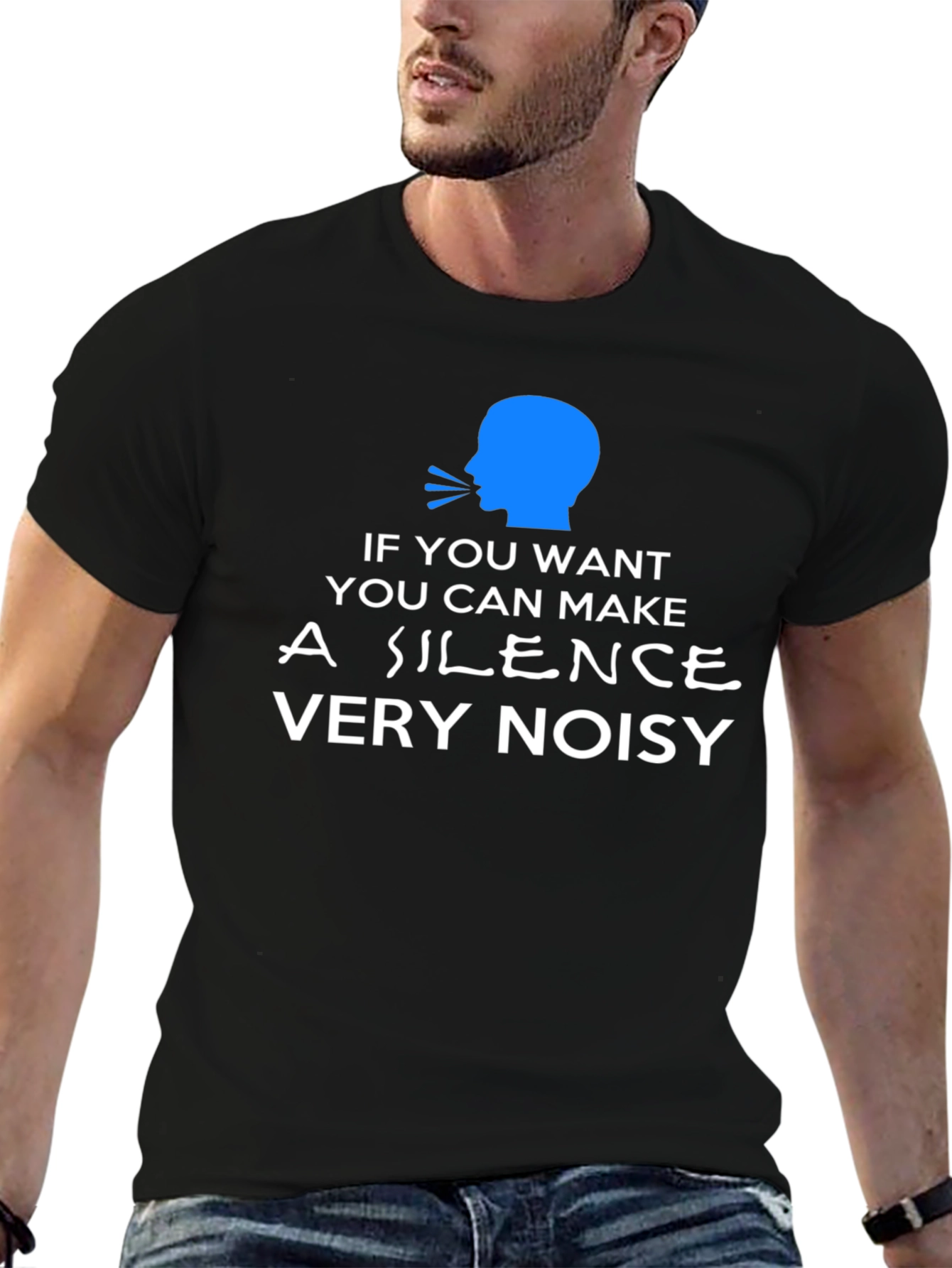 Silence Very Noisy Graphic Tee