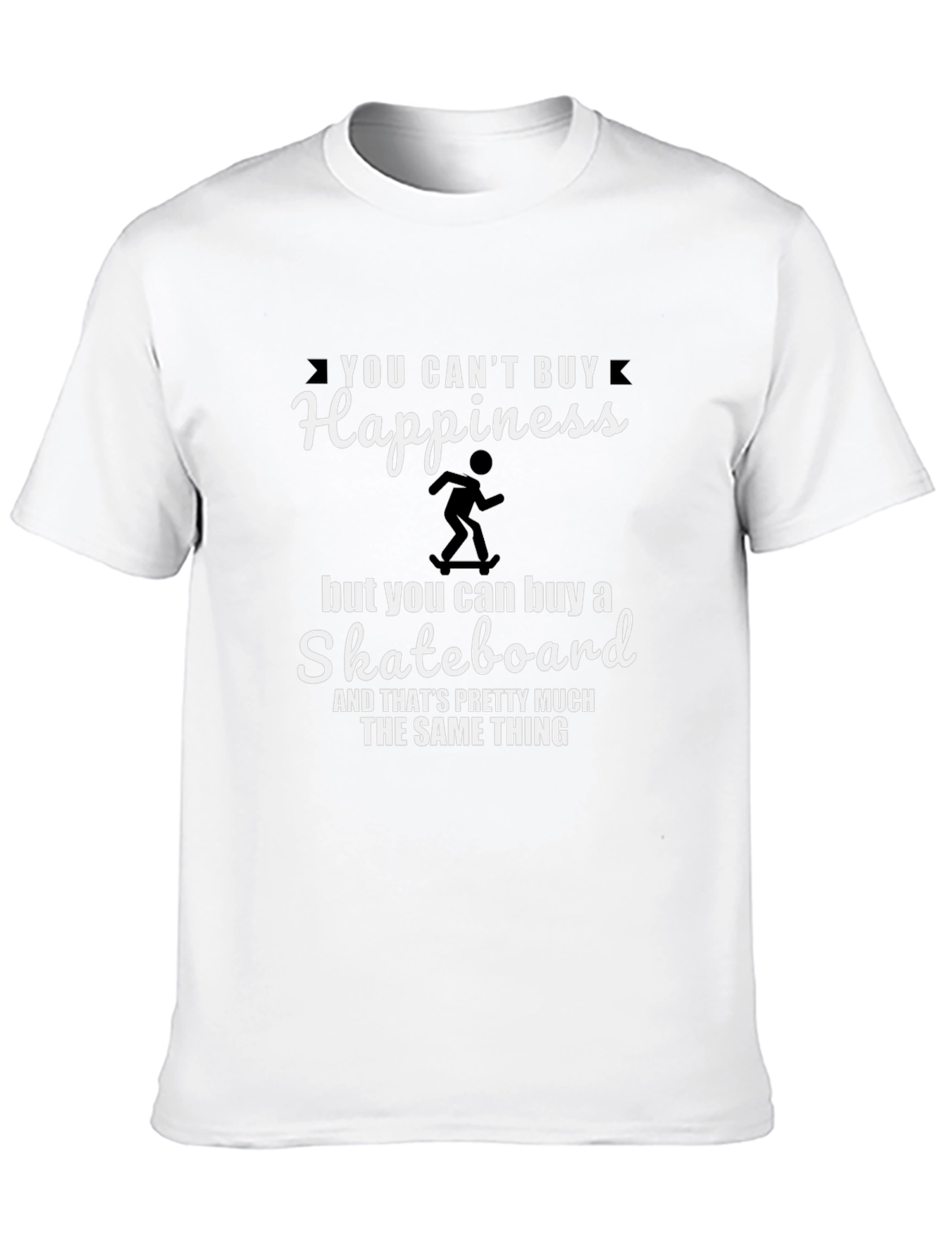 Happiness Skateboard T-Shirt