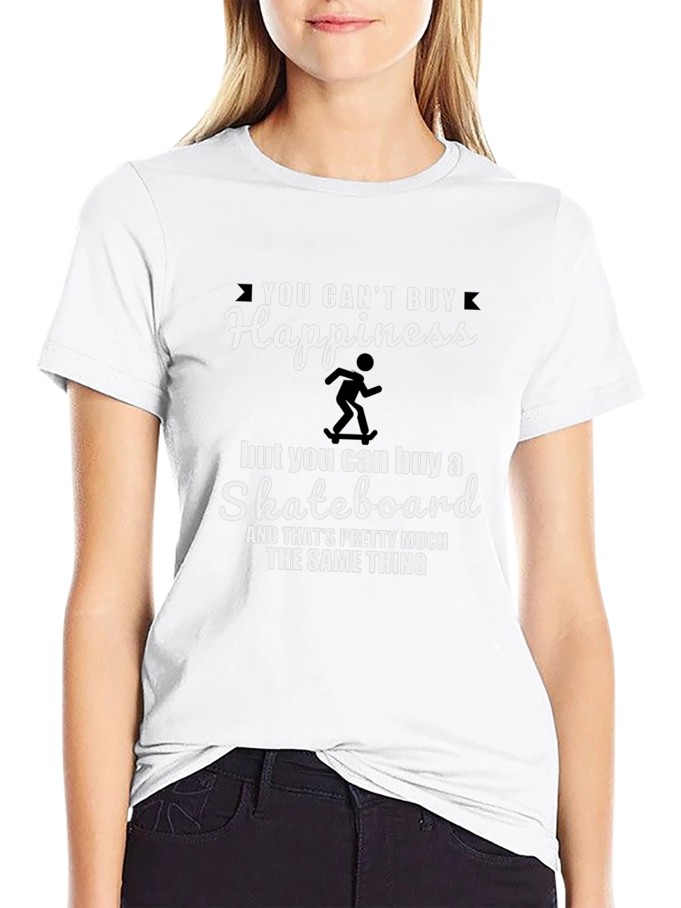 Happiness Skateboard T-Shirt