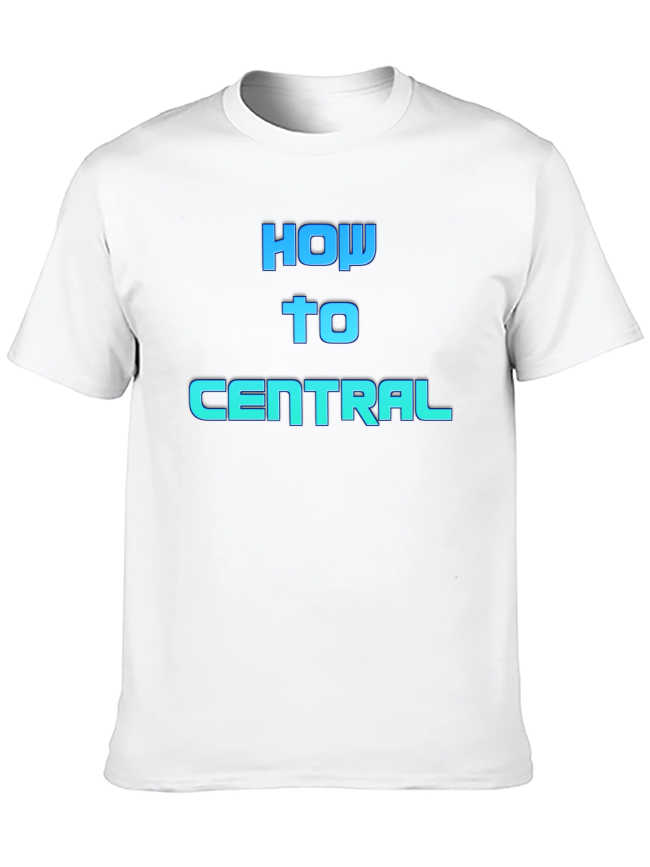 How To Central Graphic Tee - Black Cotton Blend