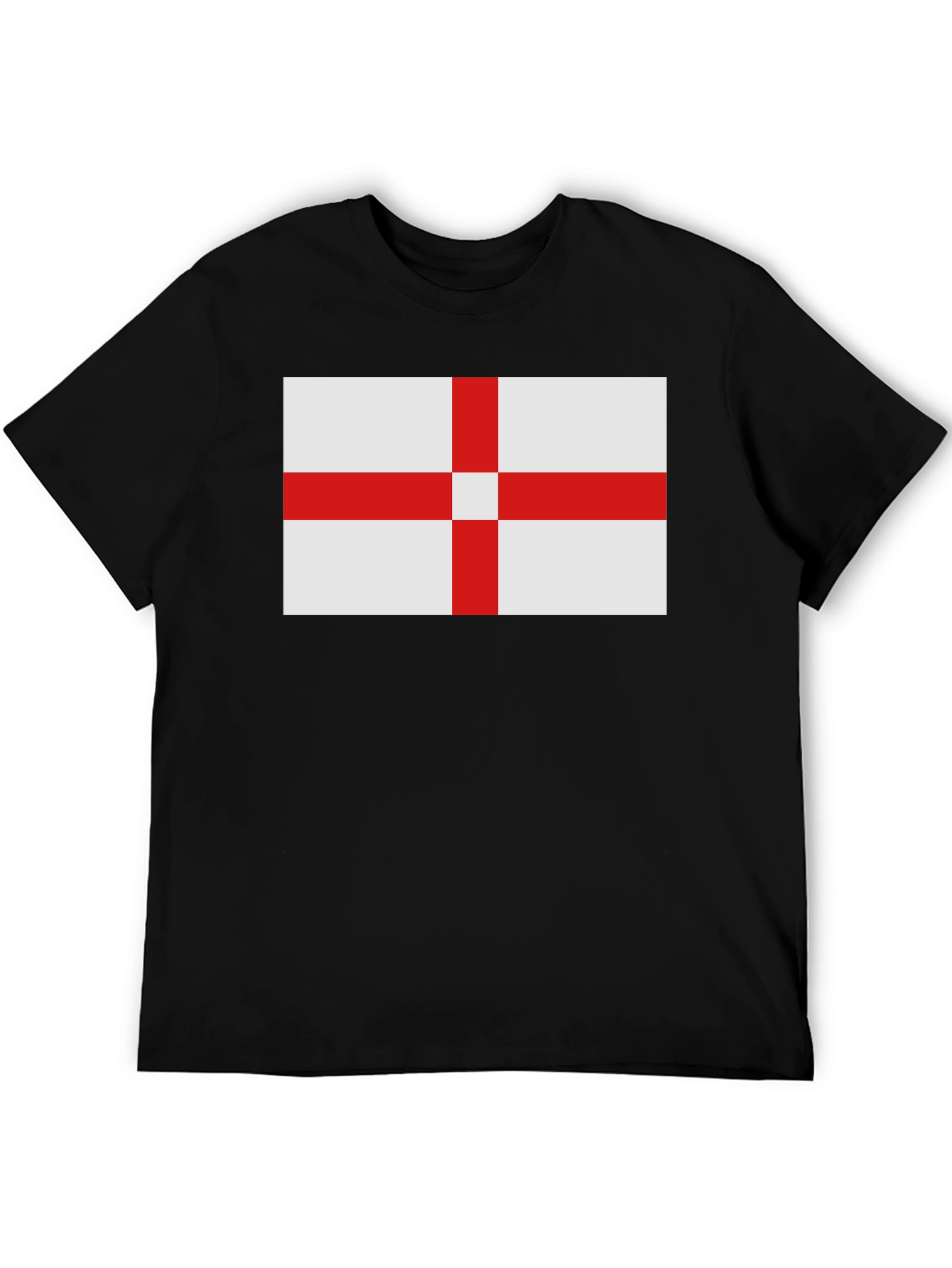 England Flag Graphic T-Shirt - Black