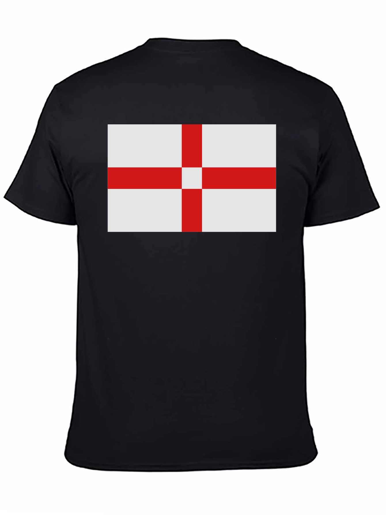 England Flag Graphic T-Shirt - Black