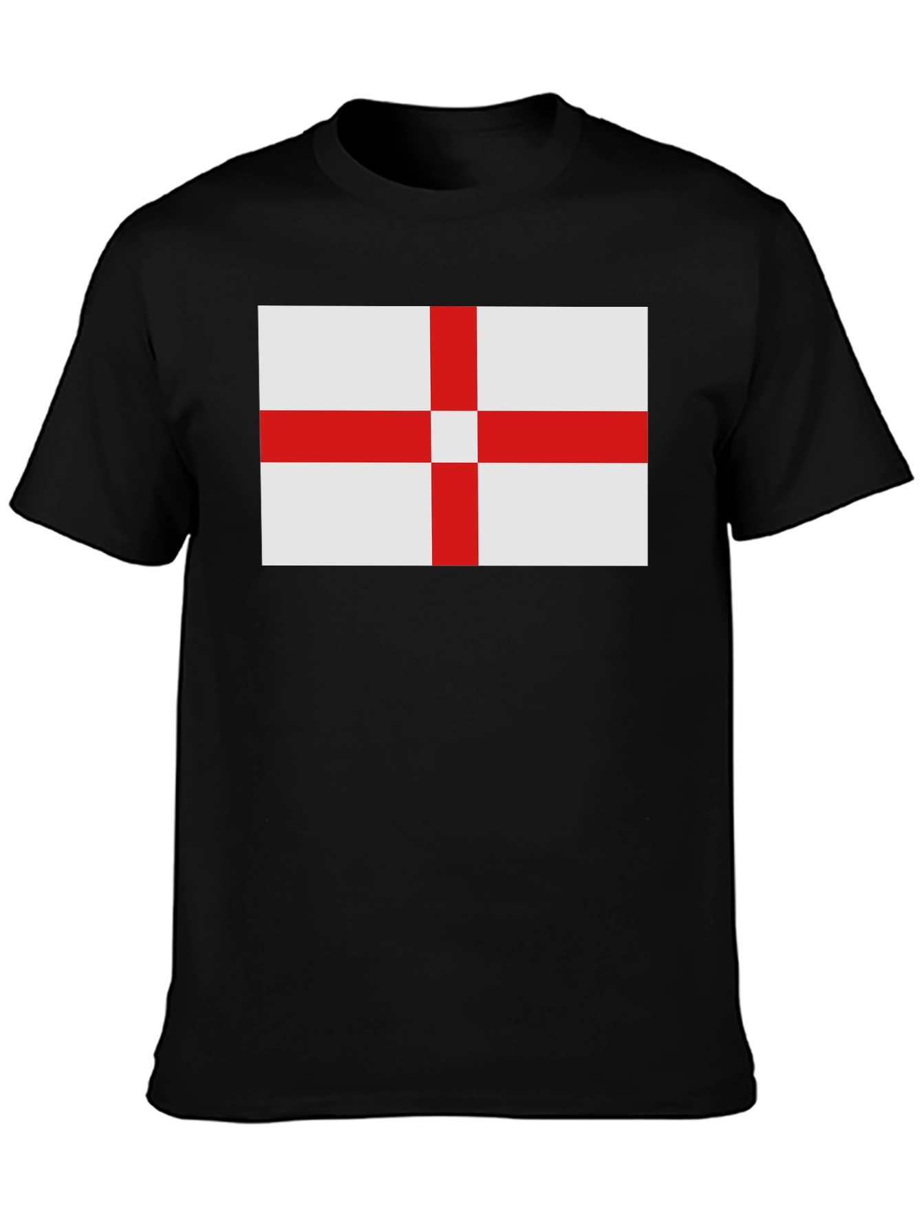 England Flag Graphic T-Shirt - Black