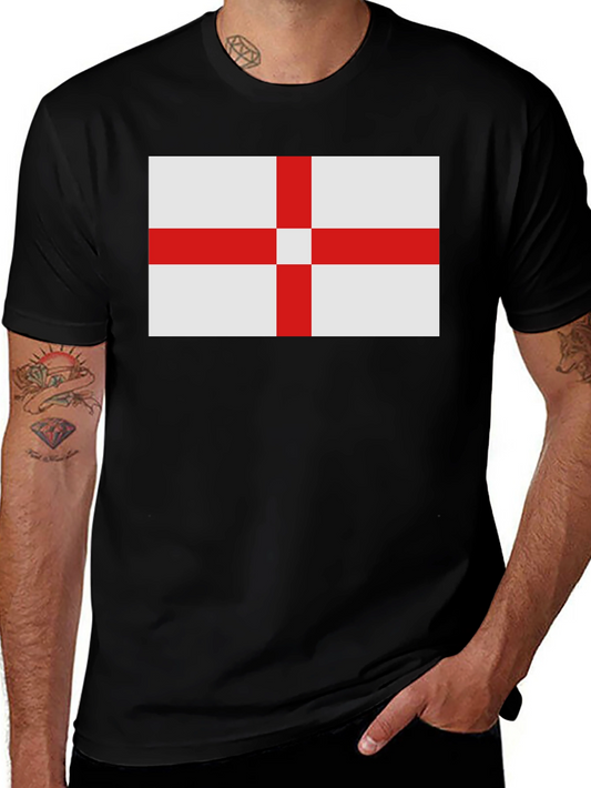 England Flag Graphic T-Shirt - Black