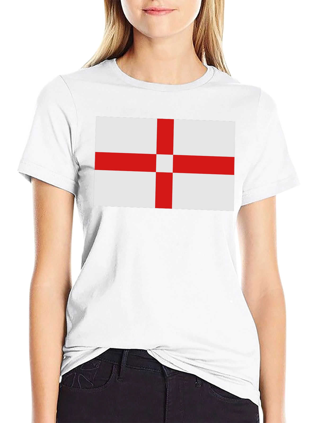 England Flag Graphic T-Shirt - Black