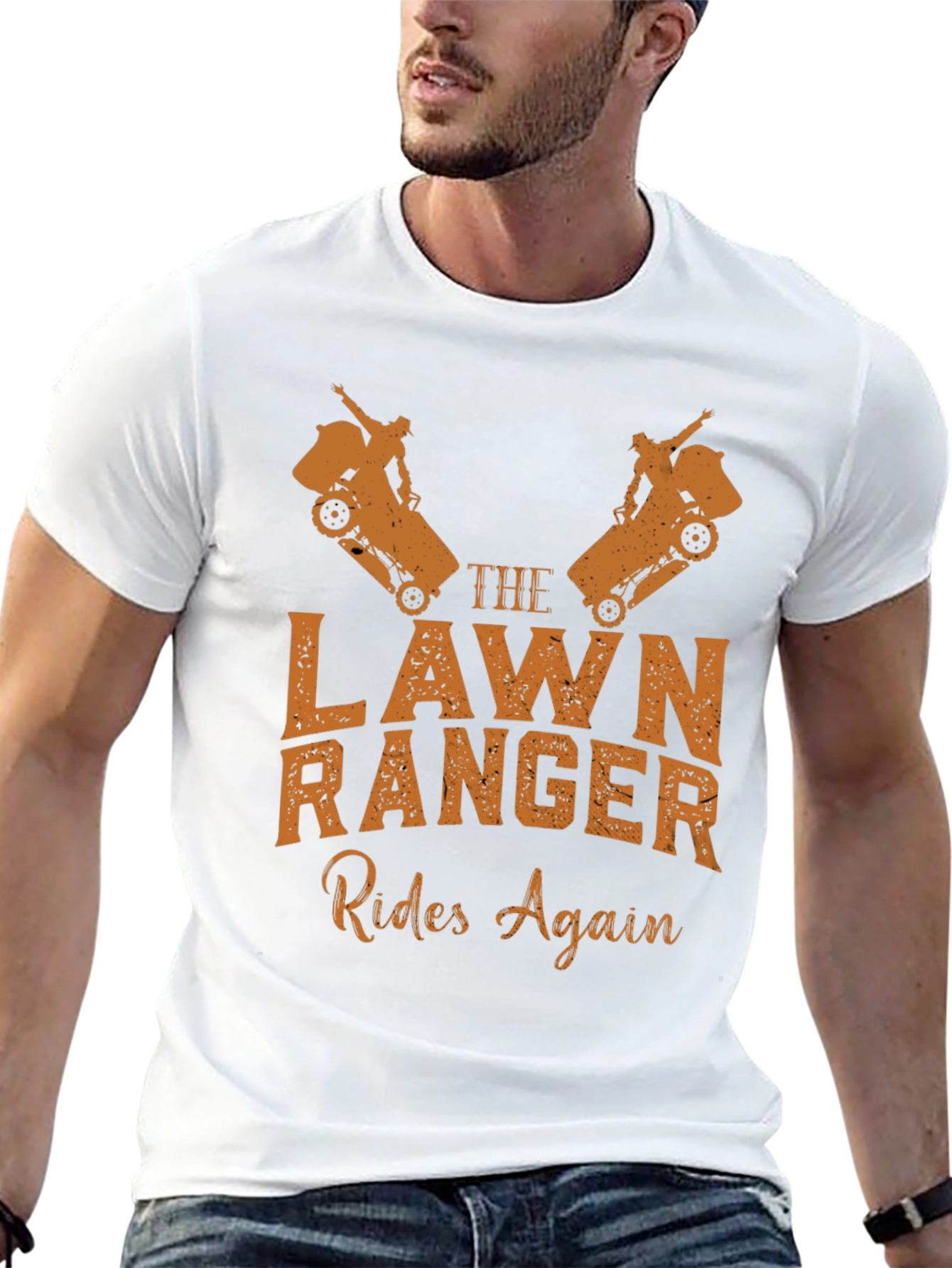 The Lawn Ranger Rides Again Mens Graphic Tee