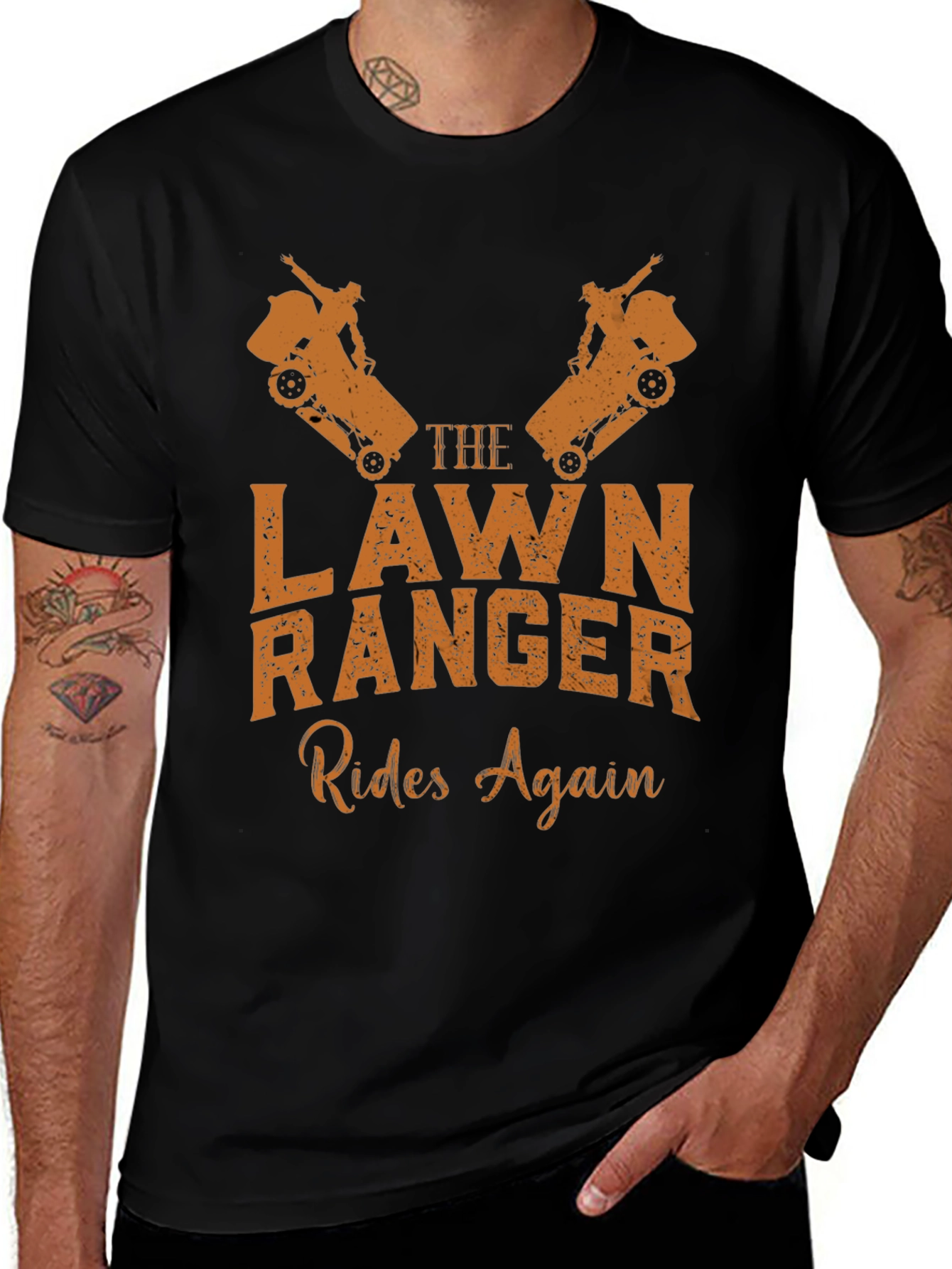The Lawn Ranger Rides Again Mens Graphic Tee