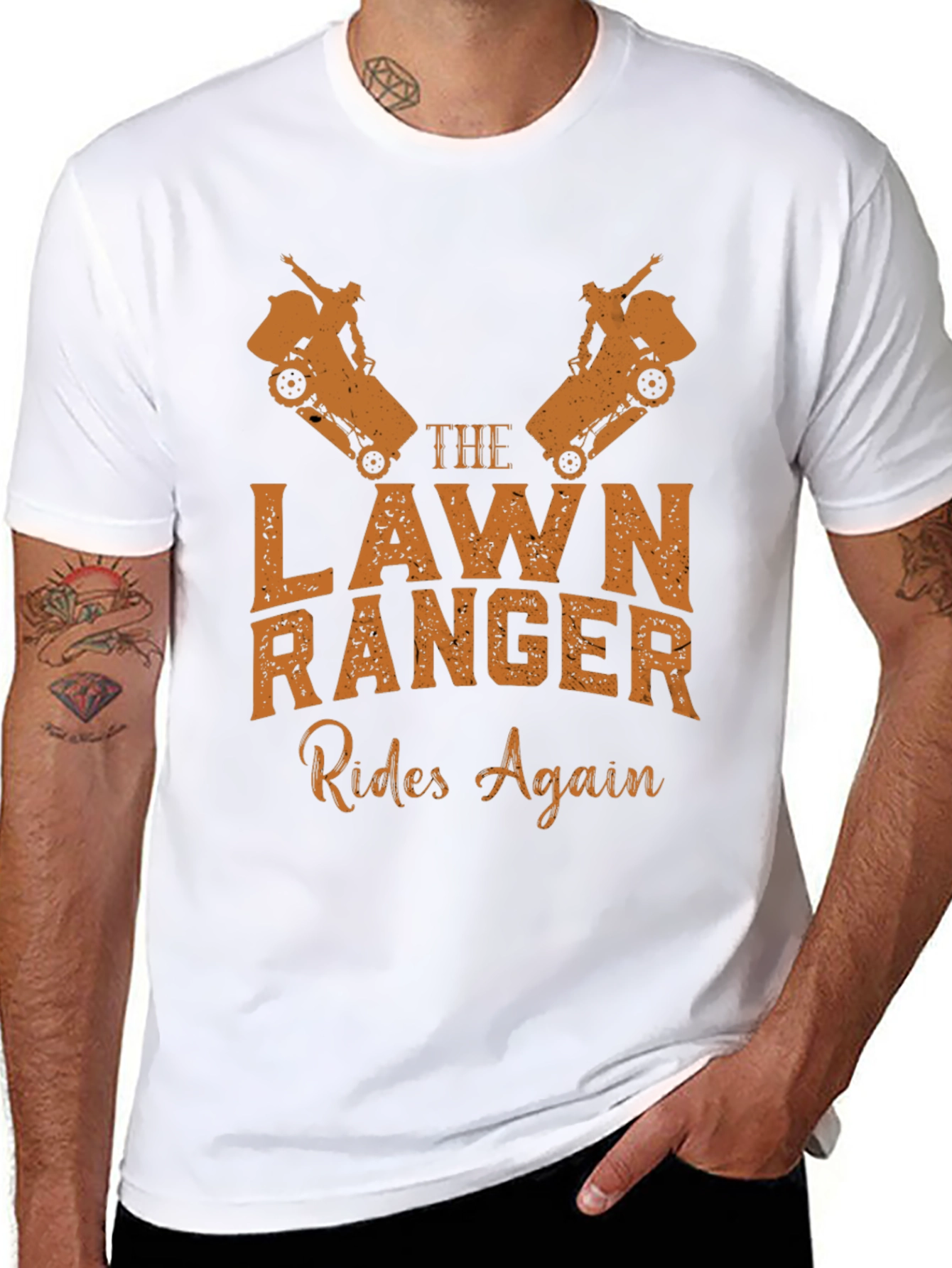 The Lawn Ranger Rides Again Mens Graphic Tee