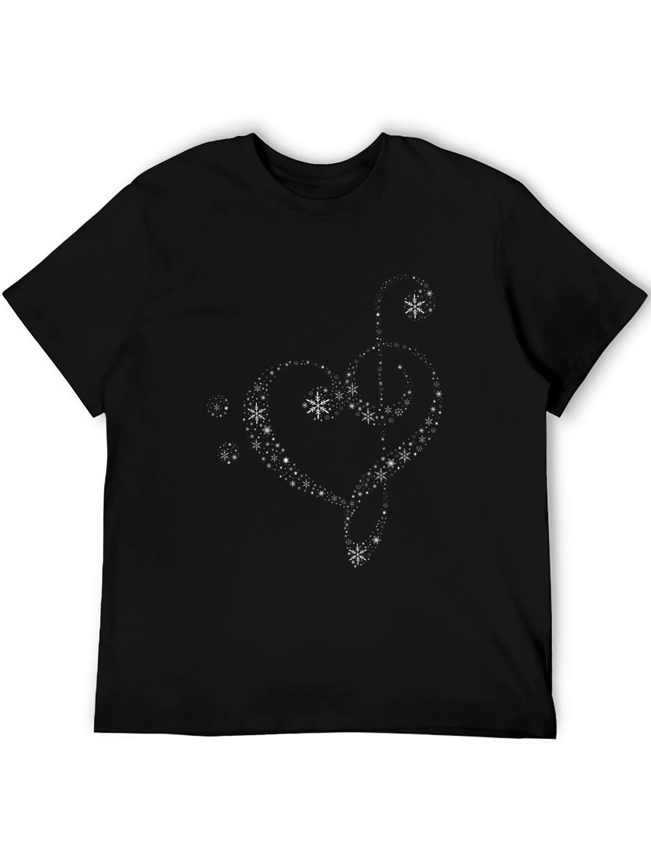 Snowflake Treble Clef Heart T-Shirt