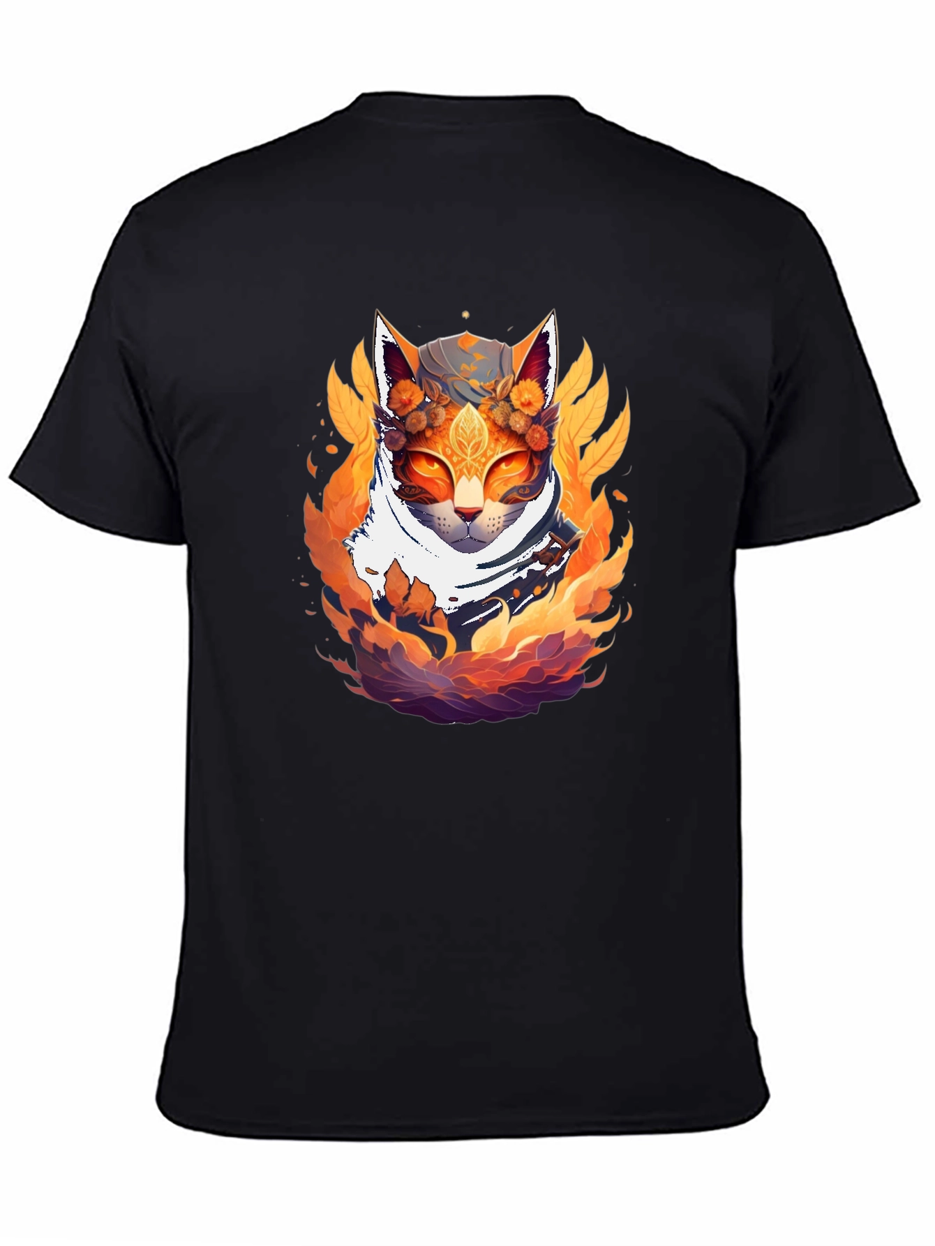 Mystic Cat T-Shirt - Artistic Feline Design