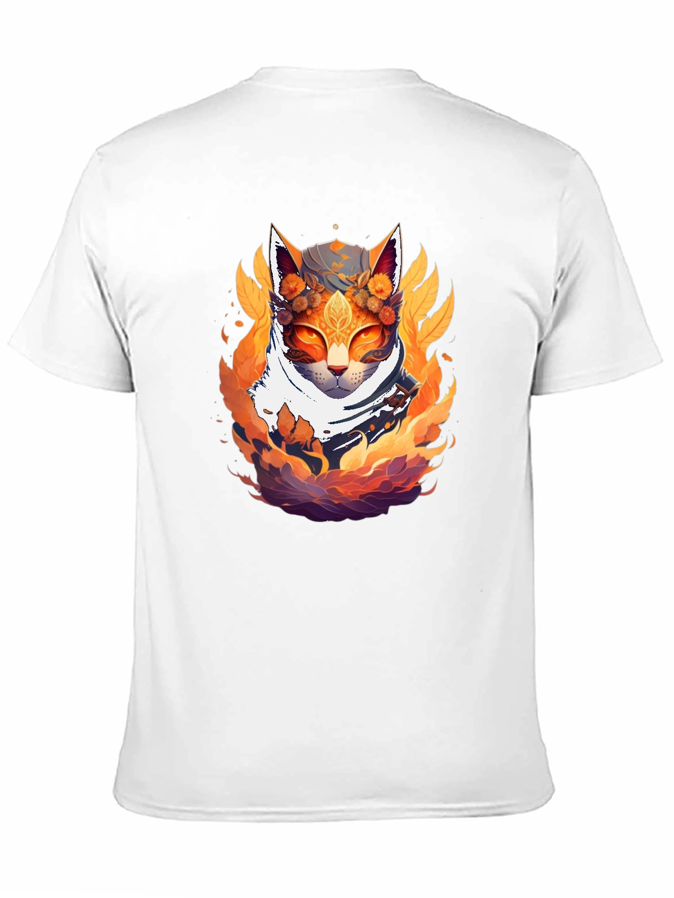 Mystic Cat T-Shirt - Artistic Feline Design