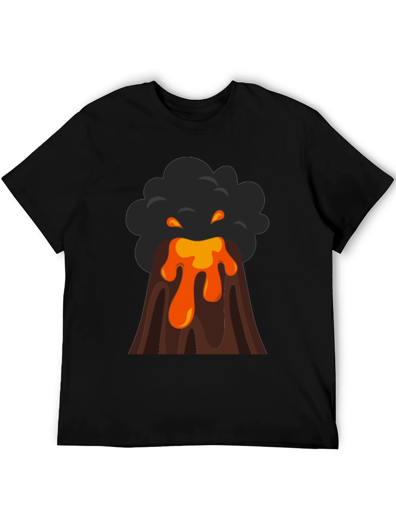 Volcano Eruption Graphic Print Tee