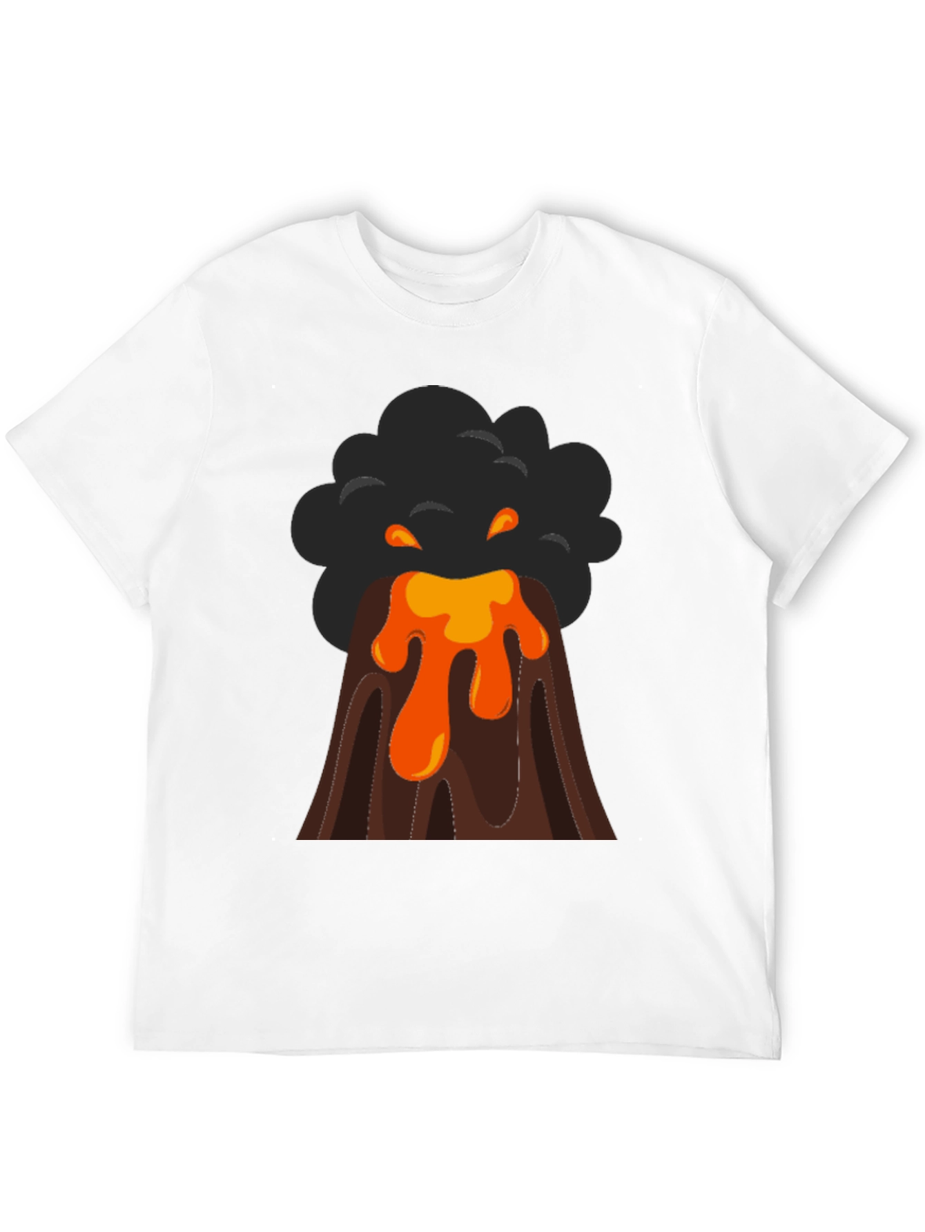 Volcano Eruption Graphic Print Tee