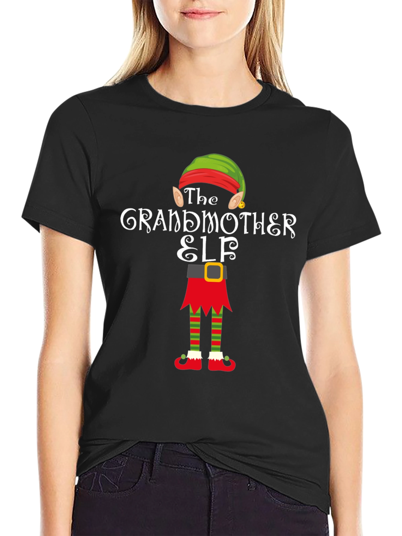 Grandmother Elf Christmas T-Shirt