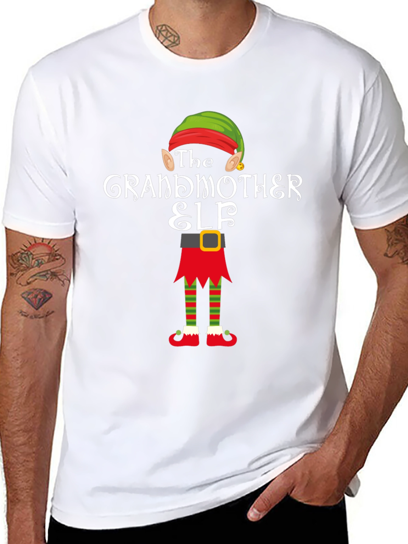 Grandmother Elf Christmas T-Shirt