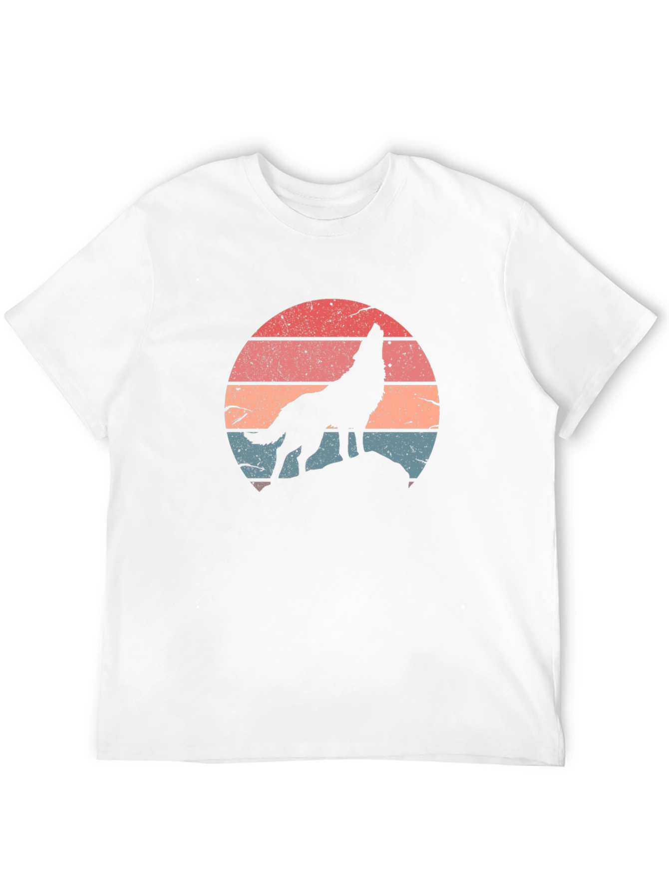 Retro Wolf Sunset Graphic Tee
