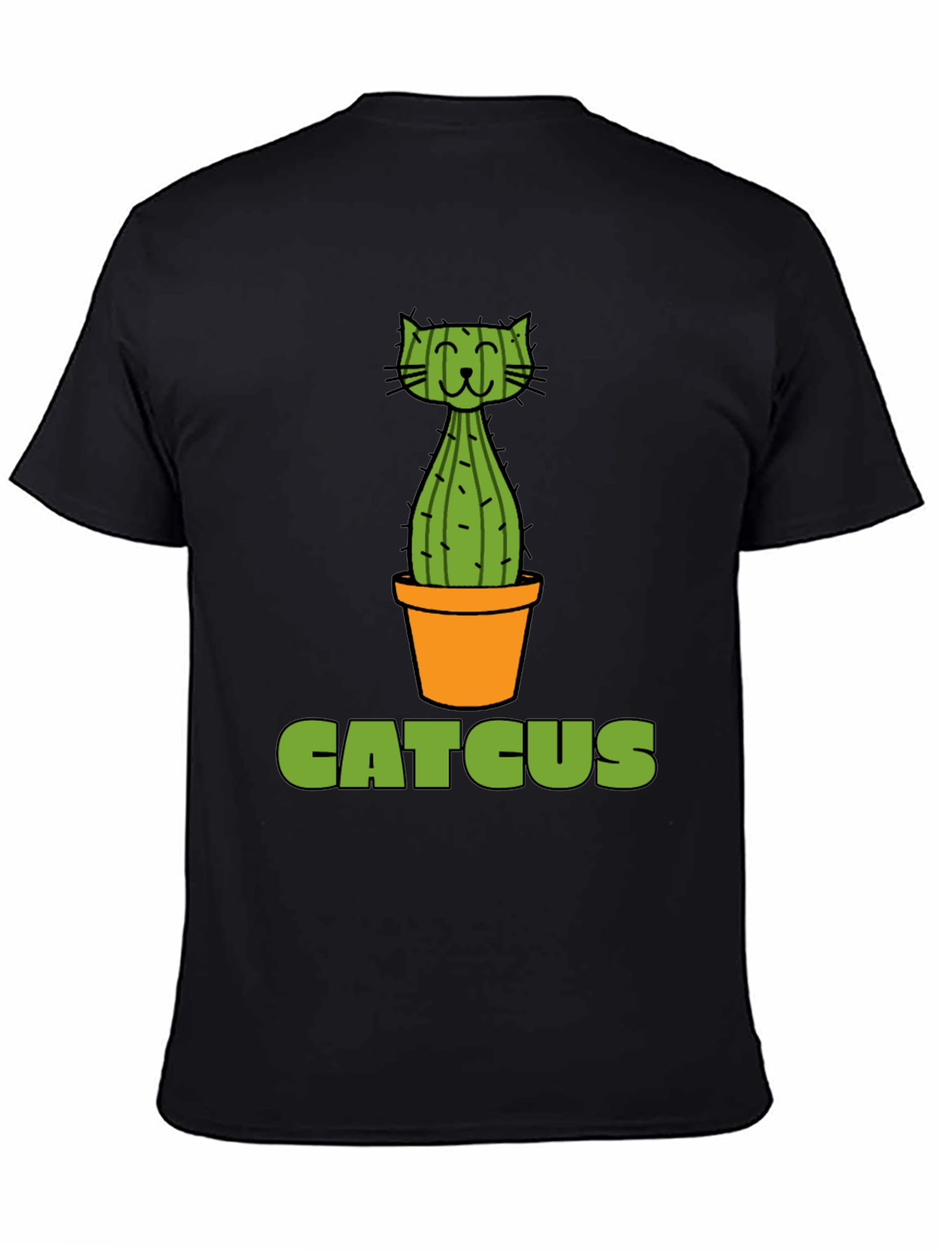 Catcus Graphic T-Shirt - Funny Cat Cactus Pun Tee
