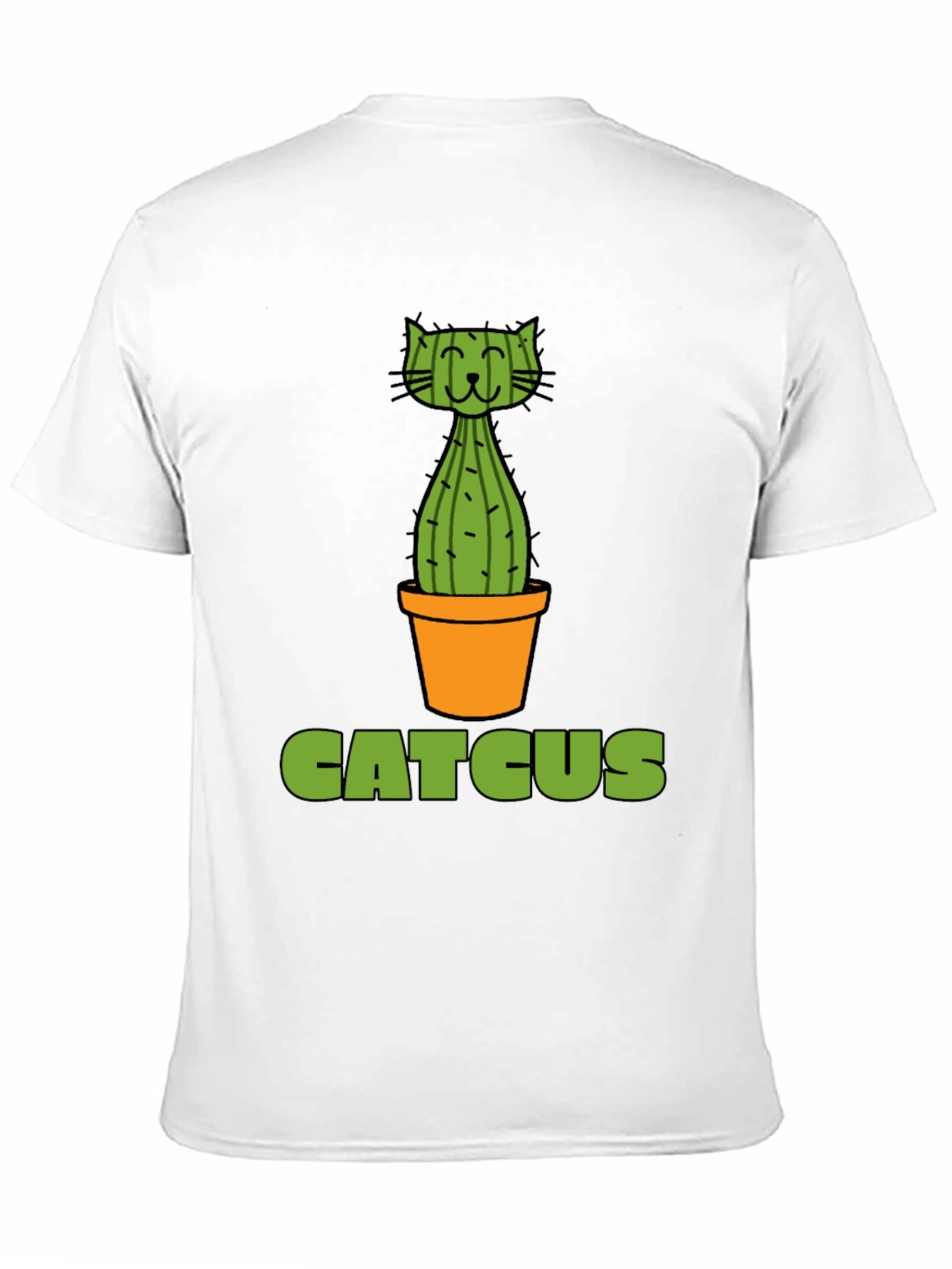Catcus Graphic T-Shirt - Funny Cat Cactus Pun Tee