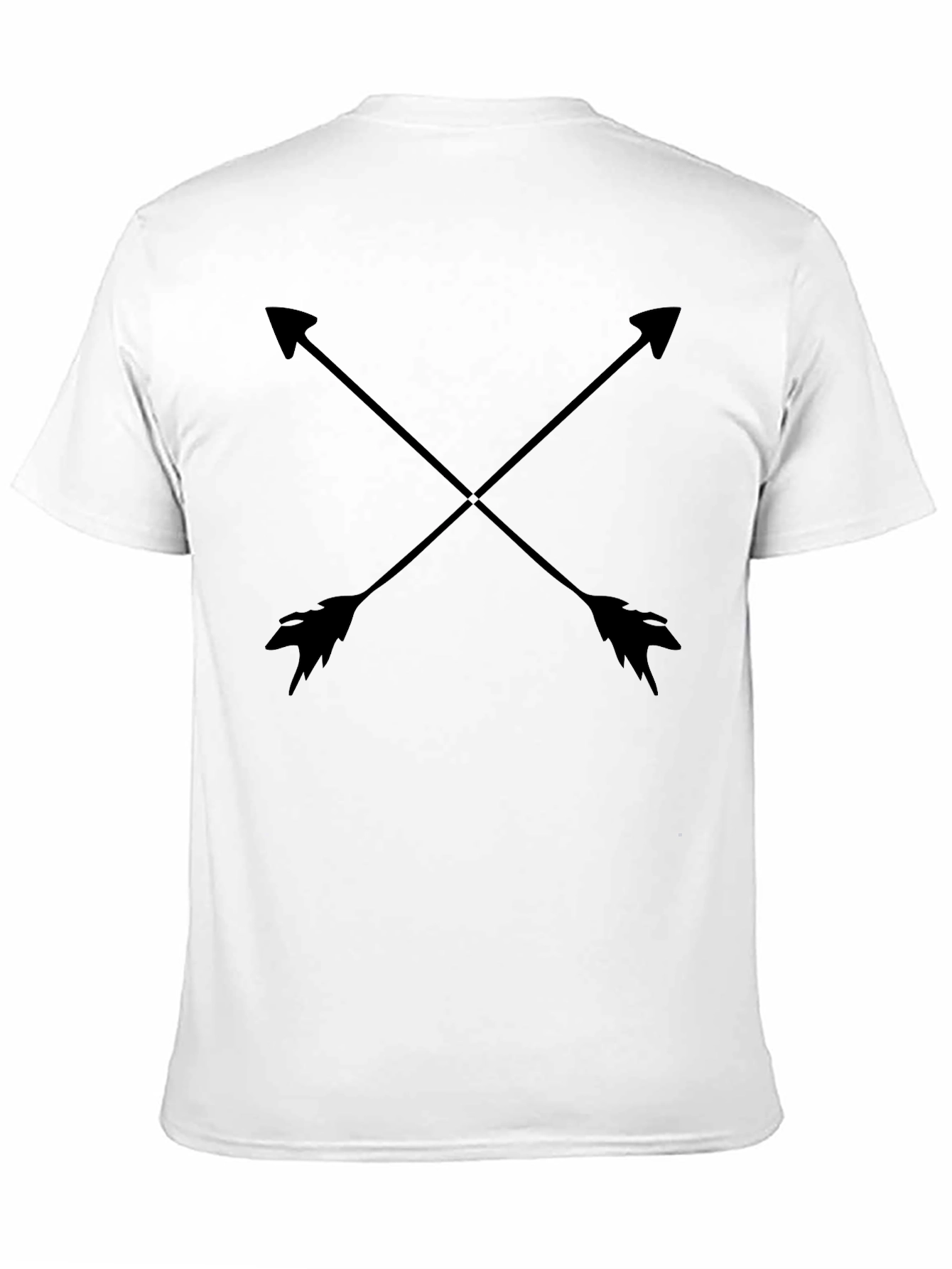 Crossed Arrows Graphic Tee - Black Casual Shirt