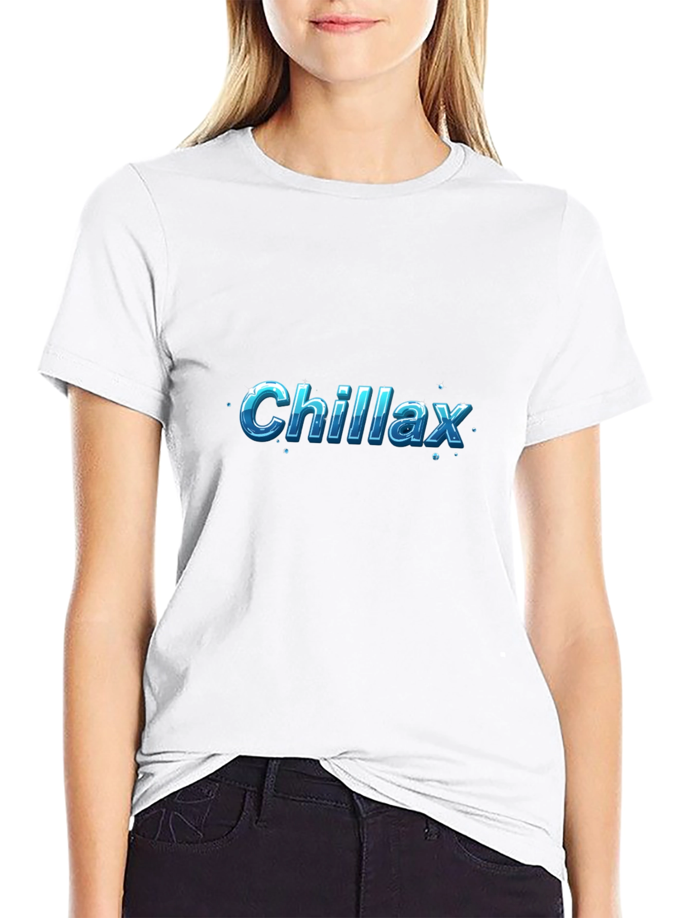 Chillax Black T-Shirt - Relaxed Style