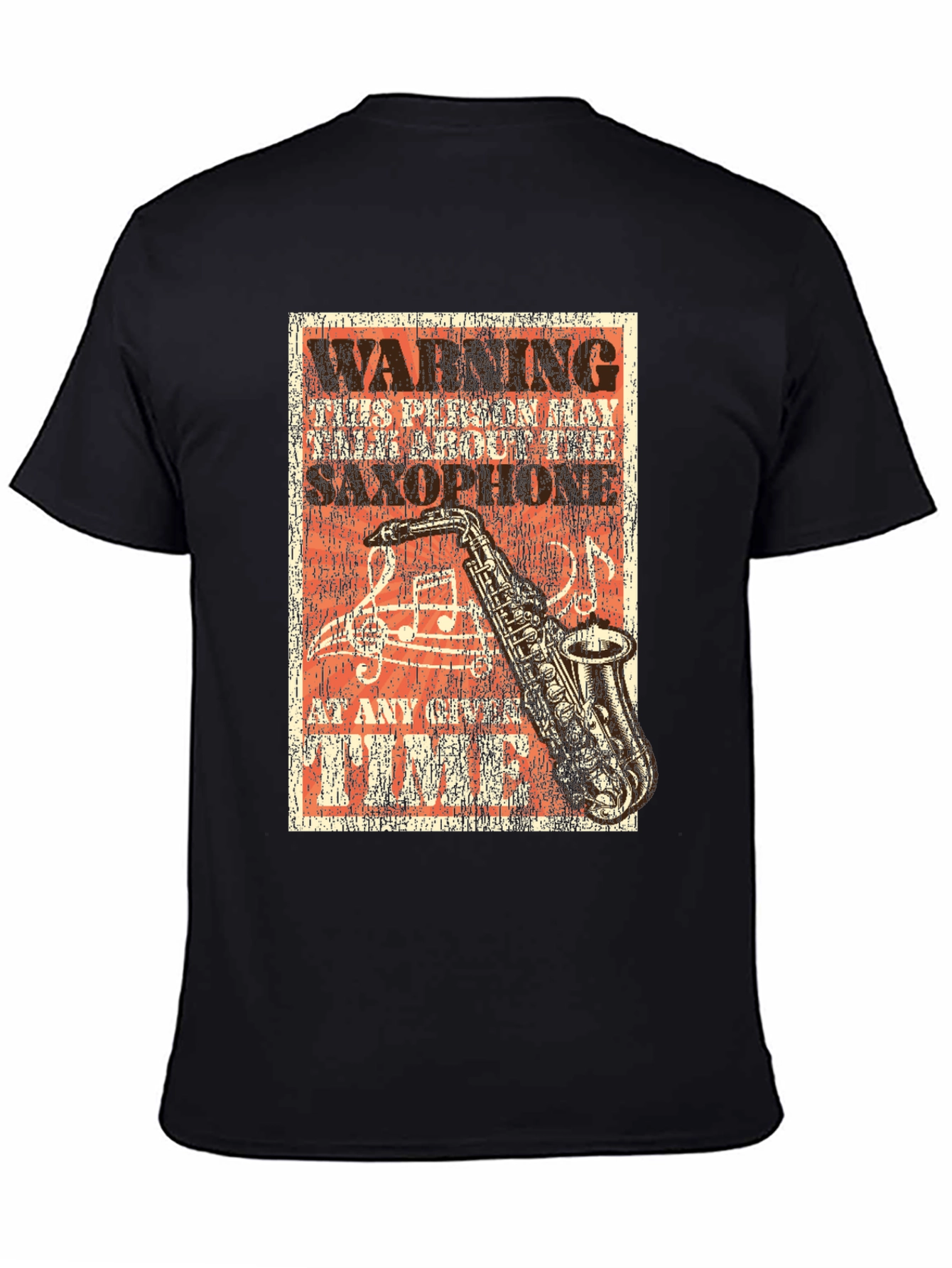 Warning Saxophone Music T-Shirt