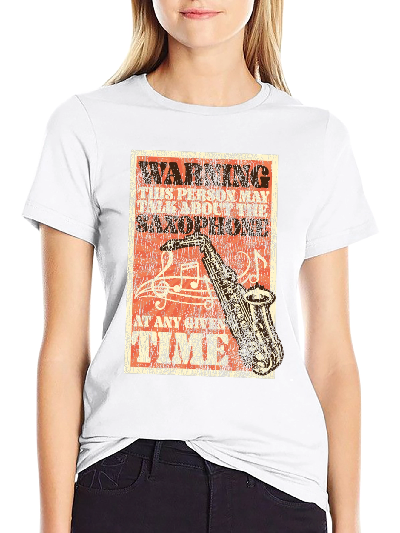 Warning Saxophone Music T-Shirt