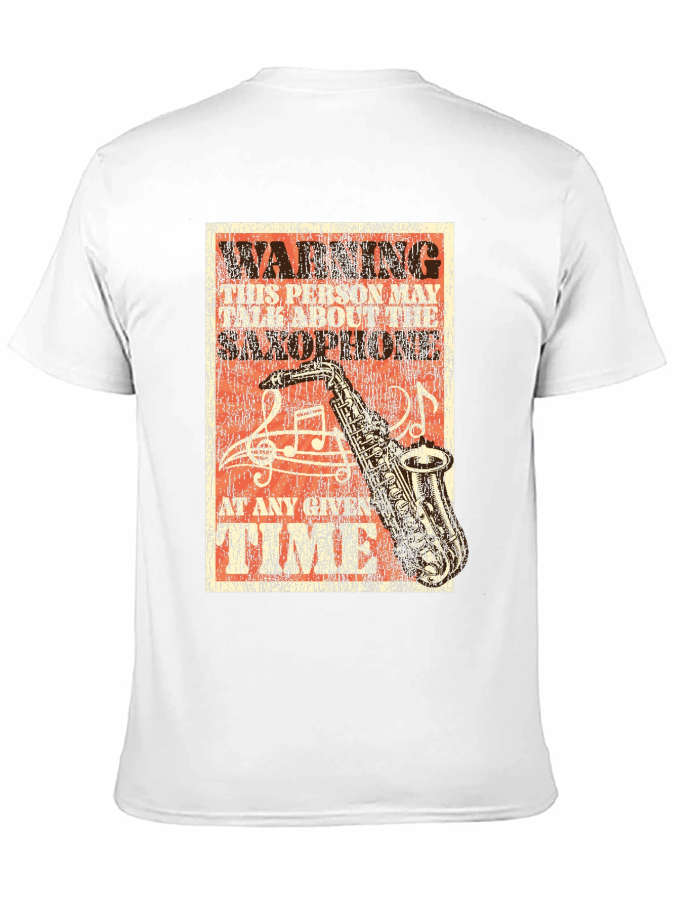 Warning Saxophone Music T-Shirt