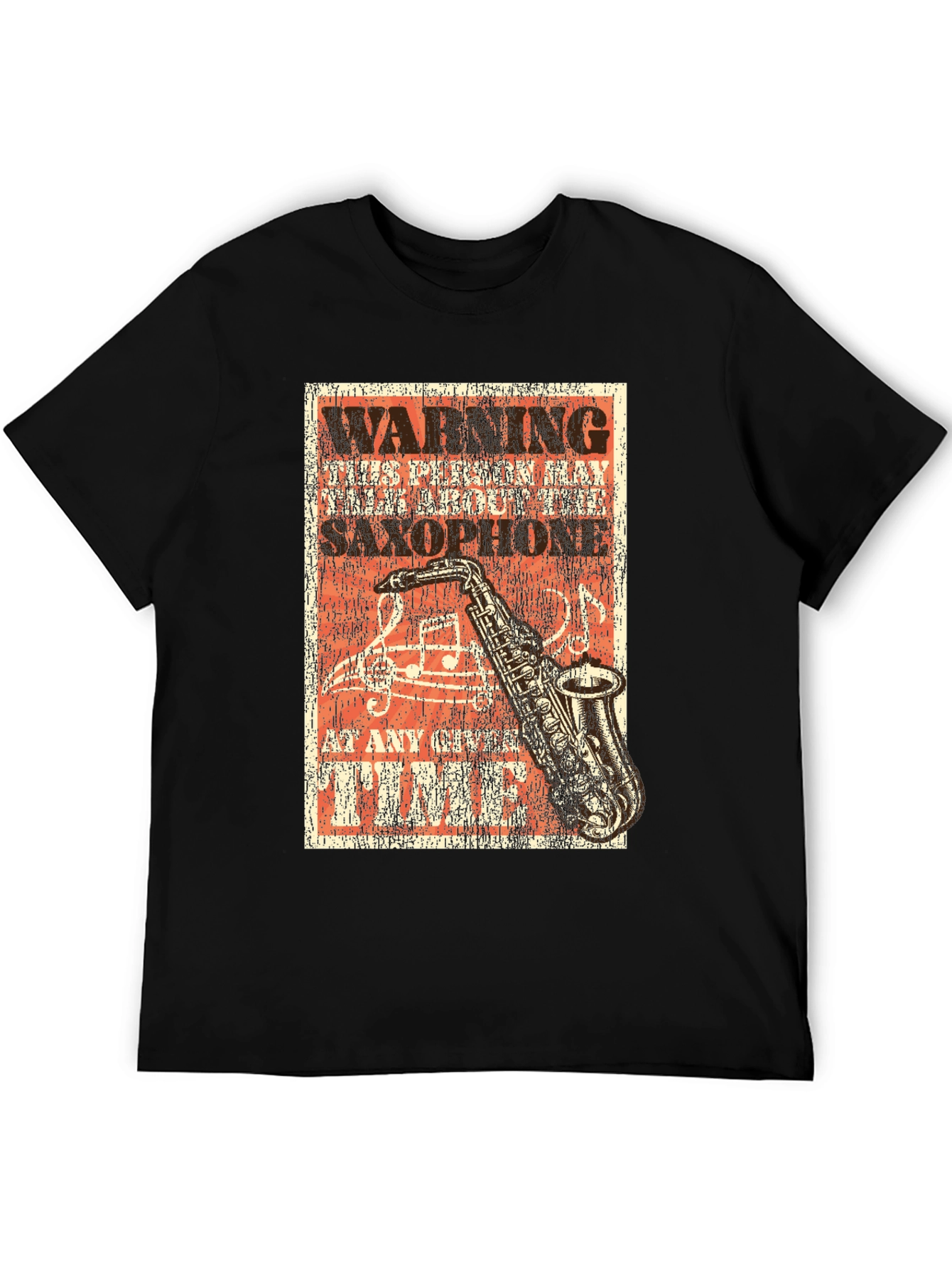 Warning Saxophone Music T-Shirt