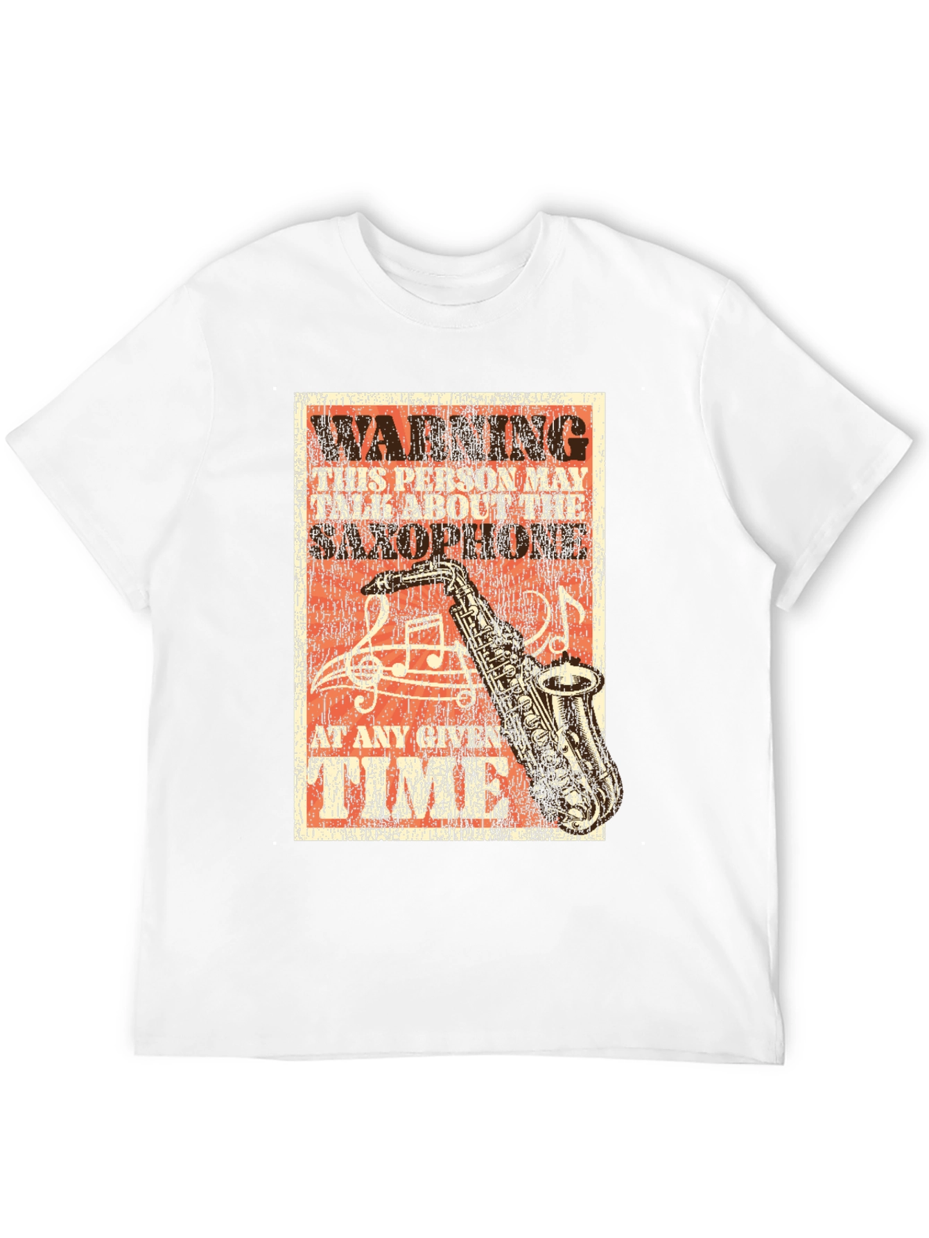 Warning Saxophone Music T-Shirt